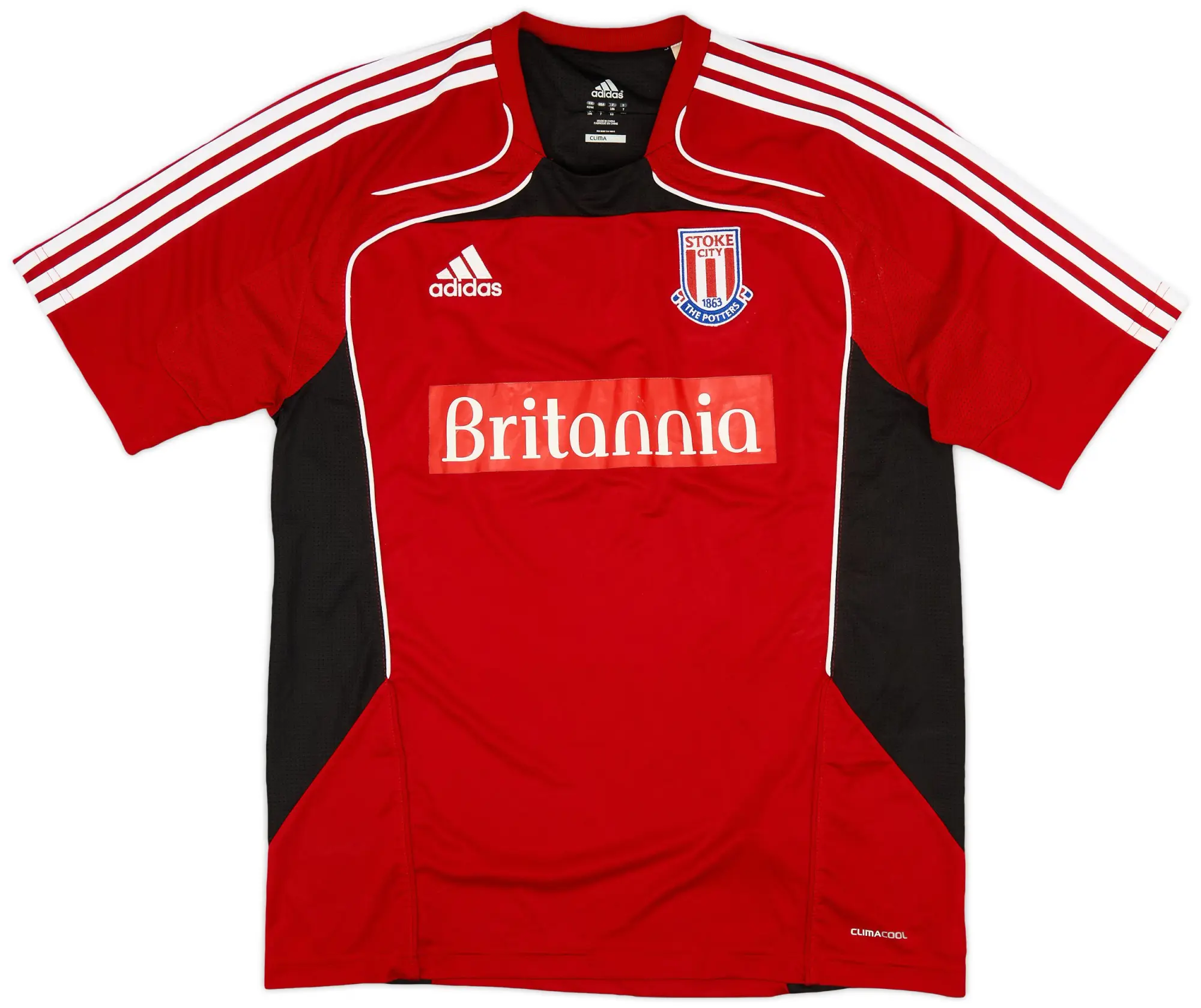 2010-11 Stoke City adidas Polo Shirt - 8/10 - (L)