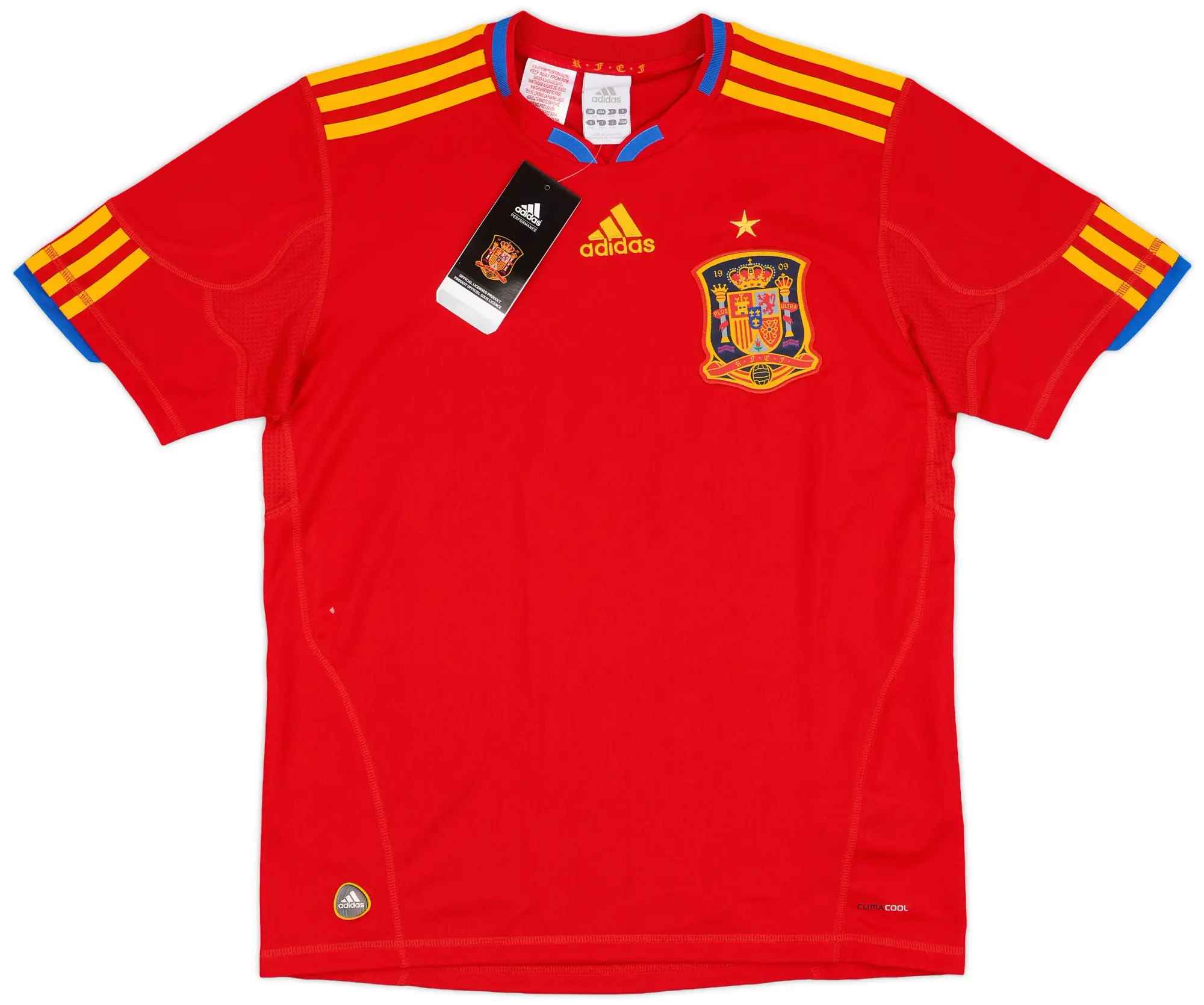 adidas 2009-10 Spain Home Shirt (L.Boys)