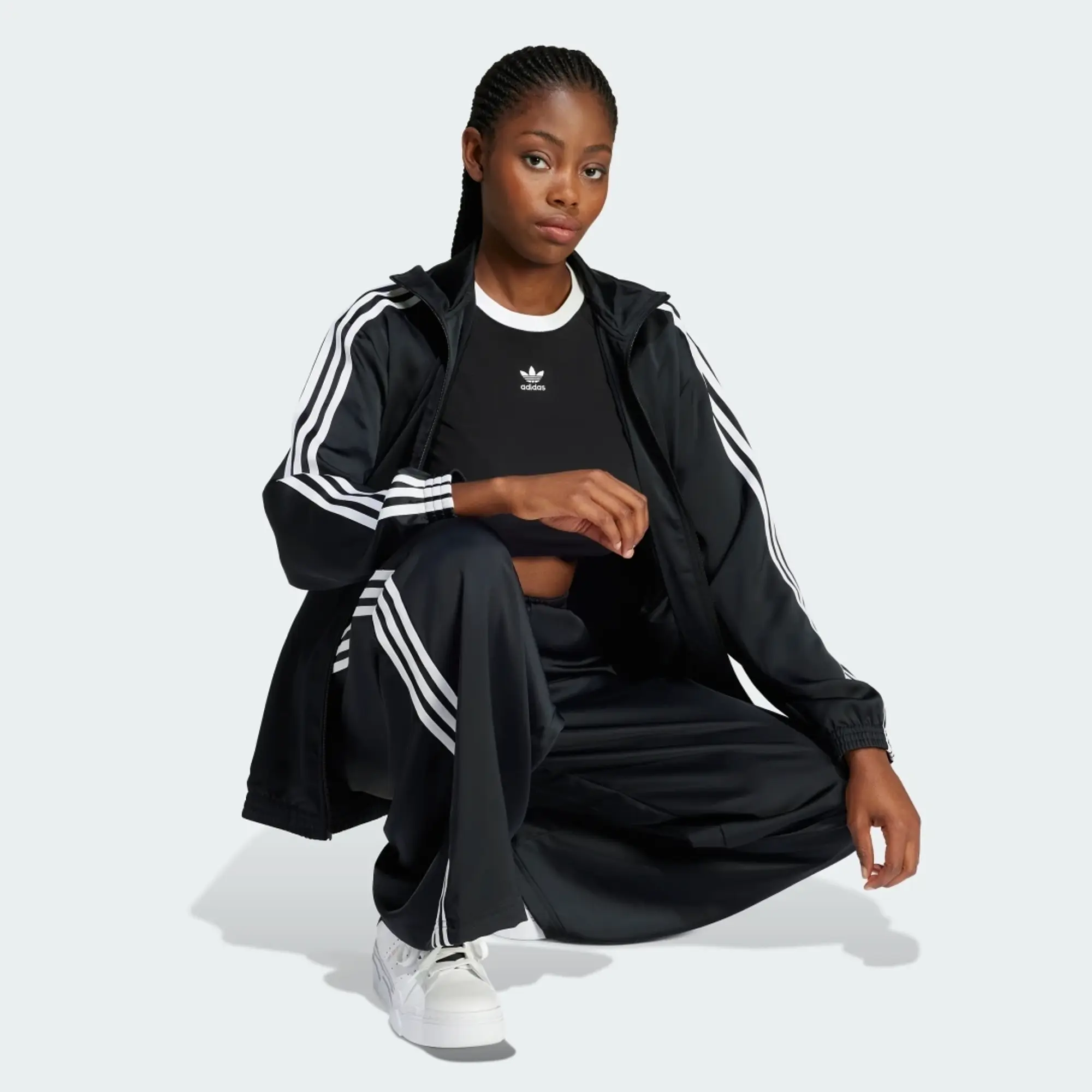 adidas Loose Satin Track Top