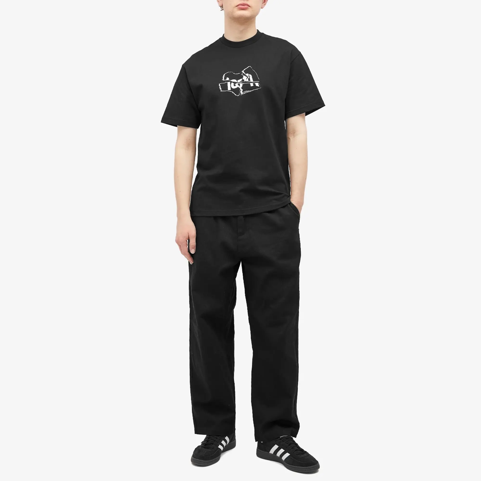 Lo-Fi Men's Broken Logo T-Shirt Black
