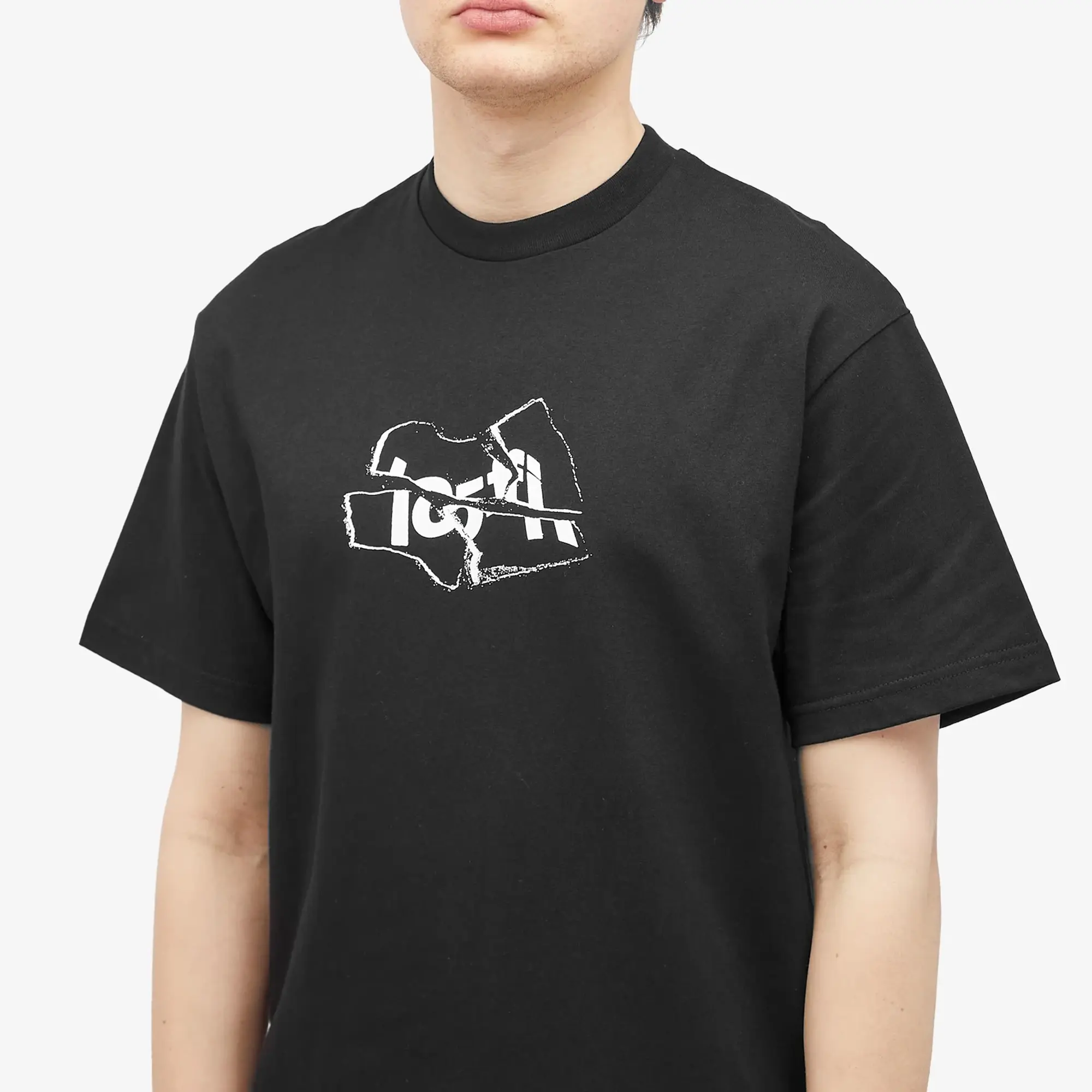 Lo-Fi Men's Broken Logo T-Shirt Black