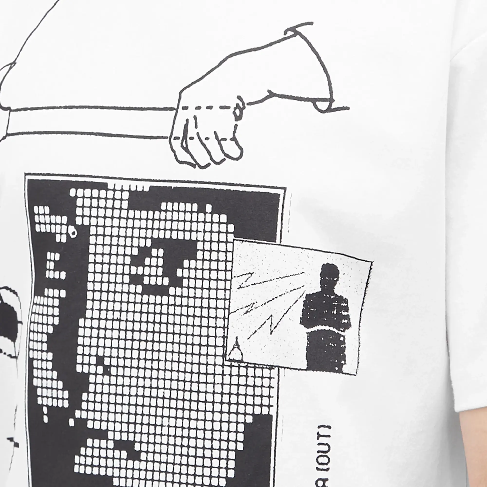 Lo-Fi Men's Data T-Shirt White