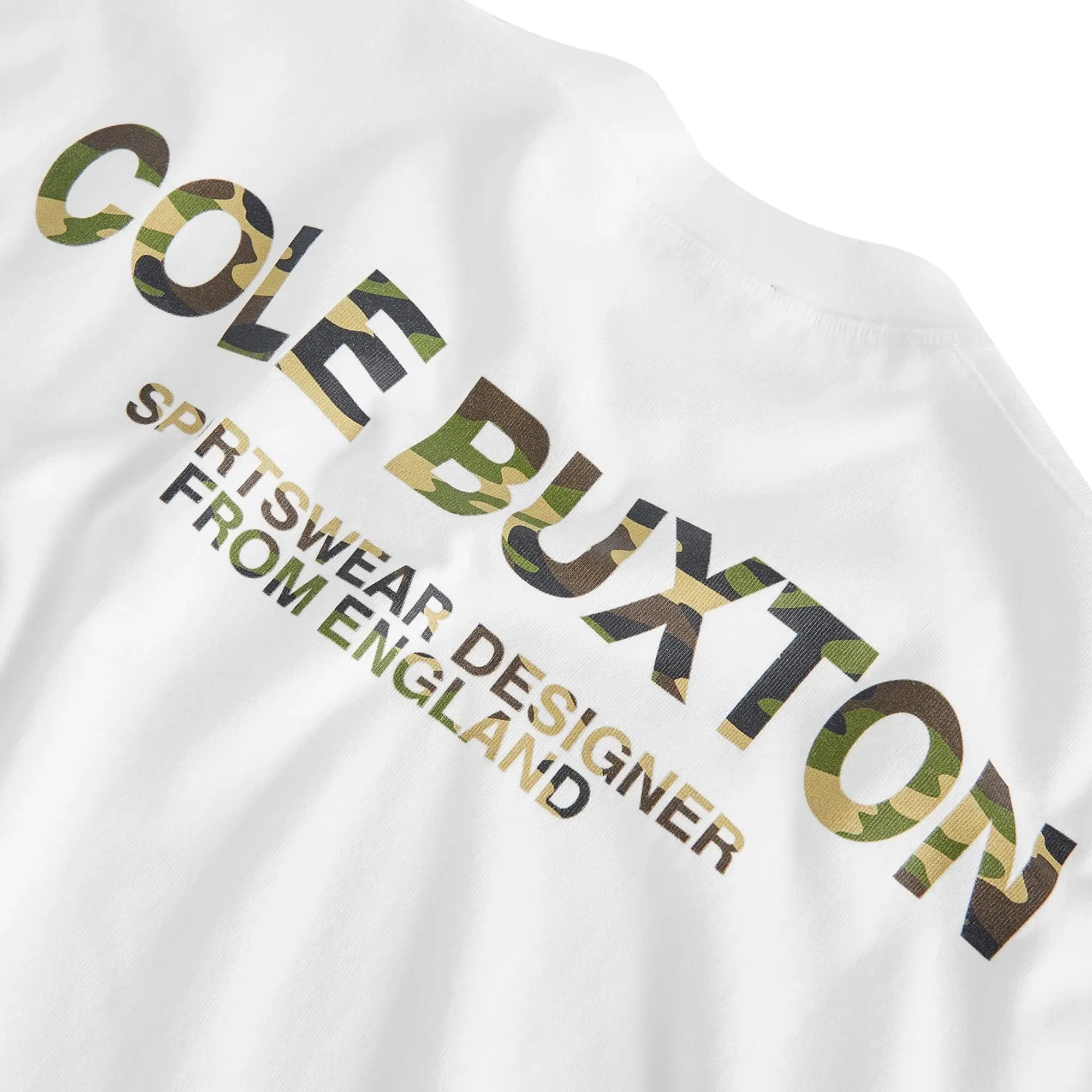 END. x Cole Buxton Camo Sportswear T-Shirt Vintage White