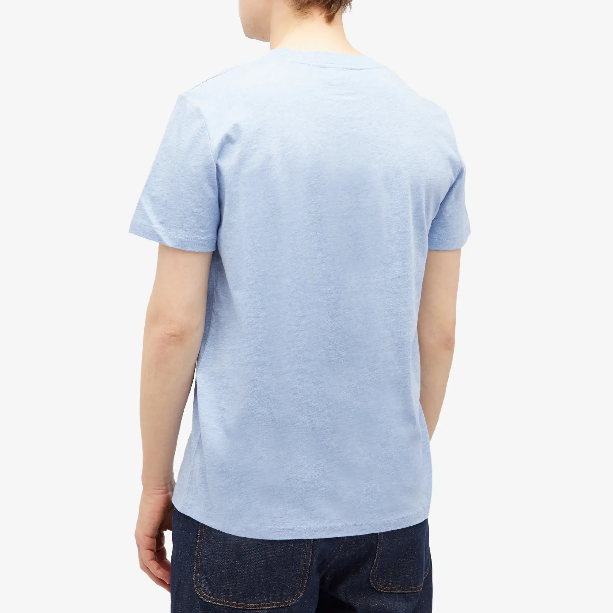Asics A.P.C. Men's Item Logo T-Shirt Sky Blue Marl