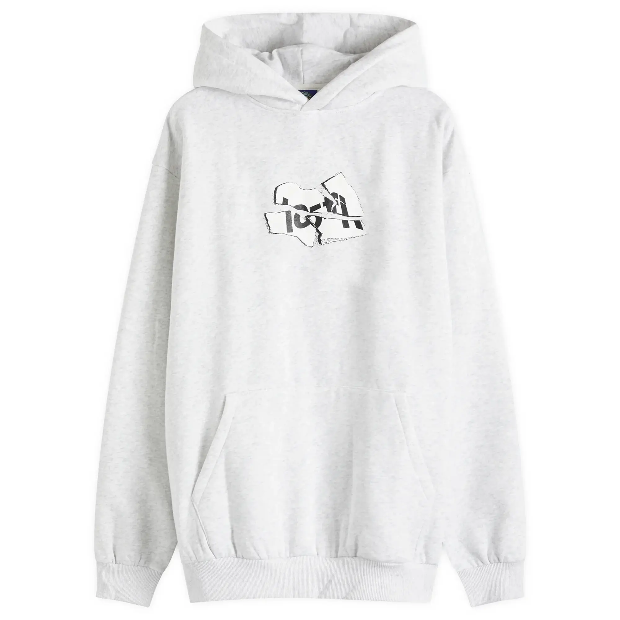 Lo-Fi Men's Broken Logo Hoodie Ash