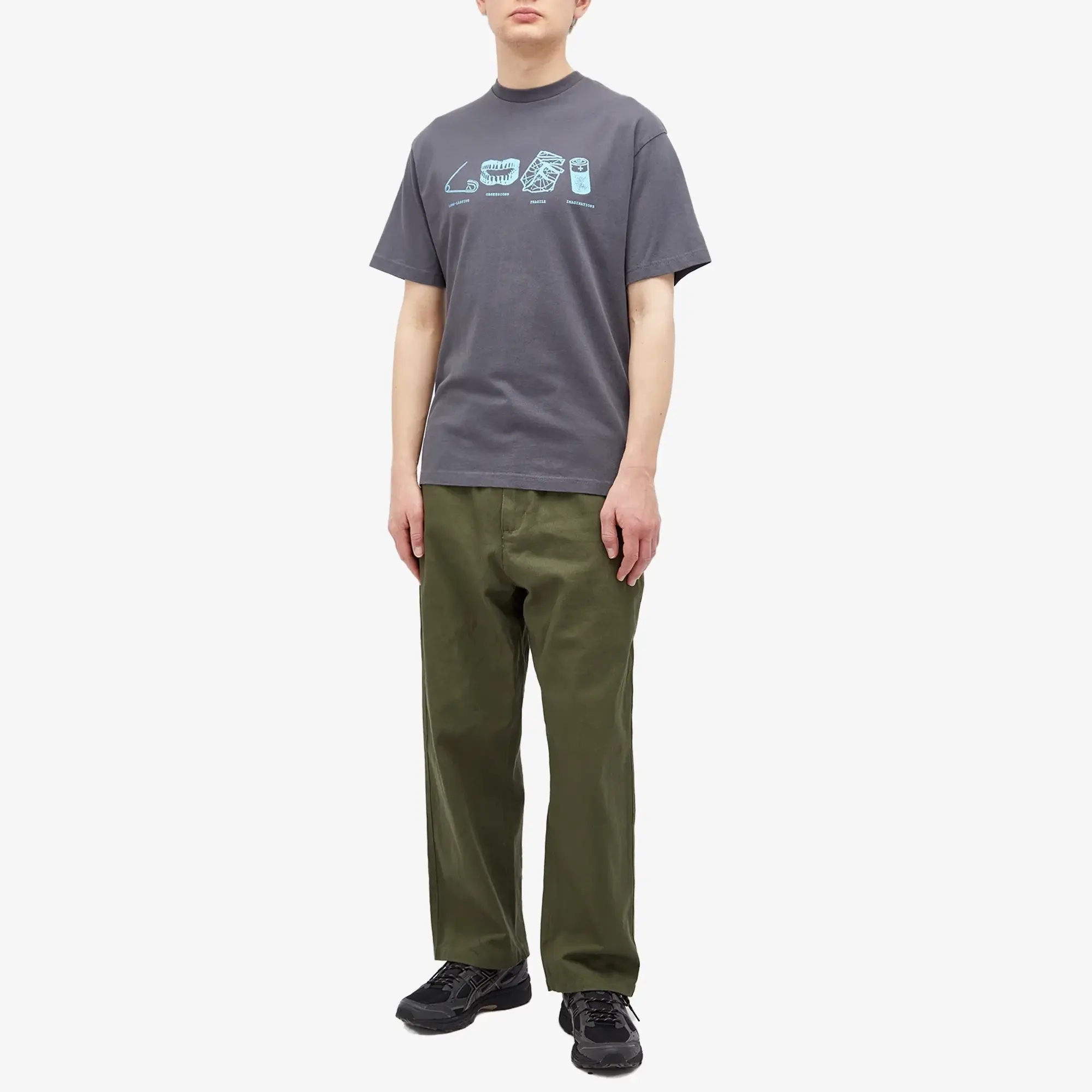 Lo-Fi Men's Inventory T-Shirt Washed Black