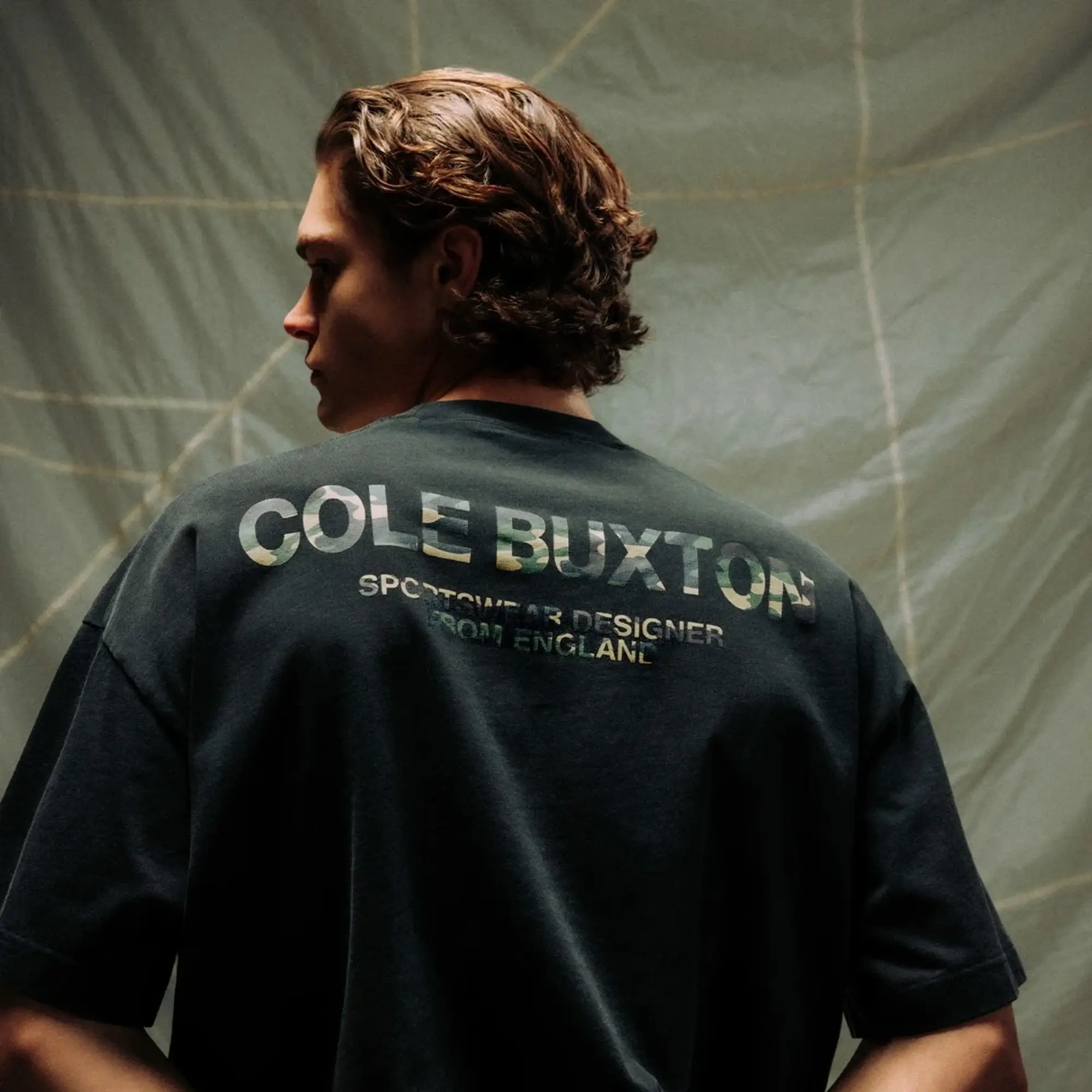 END. x Cole Buxton Camo Sportswear T-Shirt Vintage Black