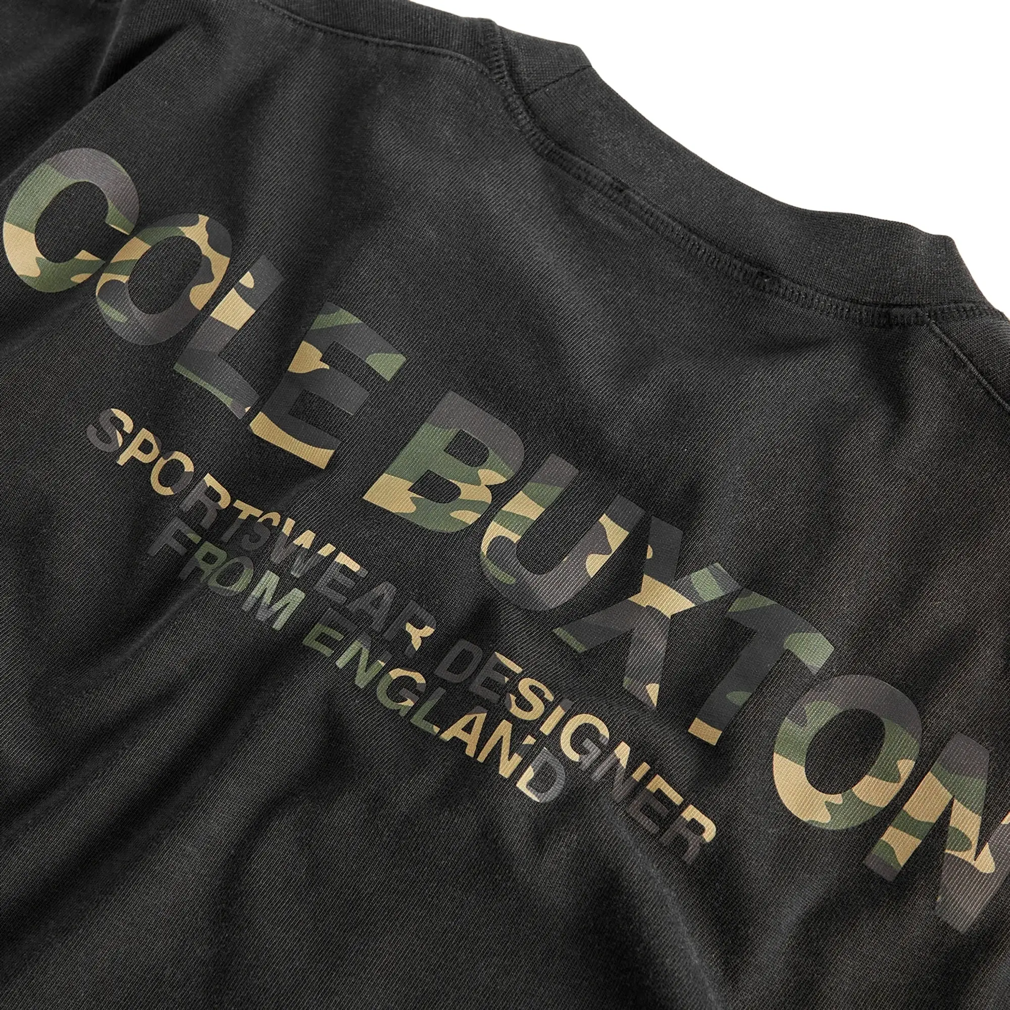END. x Cole Buxton Camo Sportswear T-Shirt Vintage Black