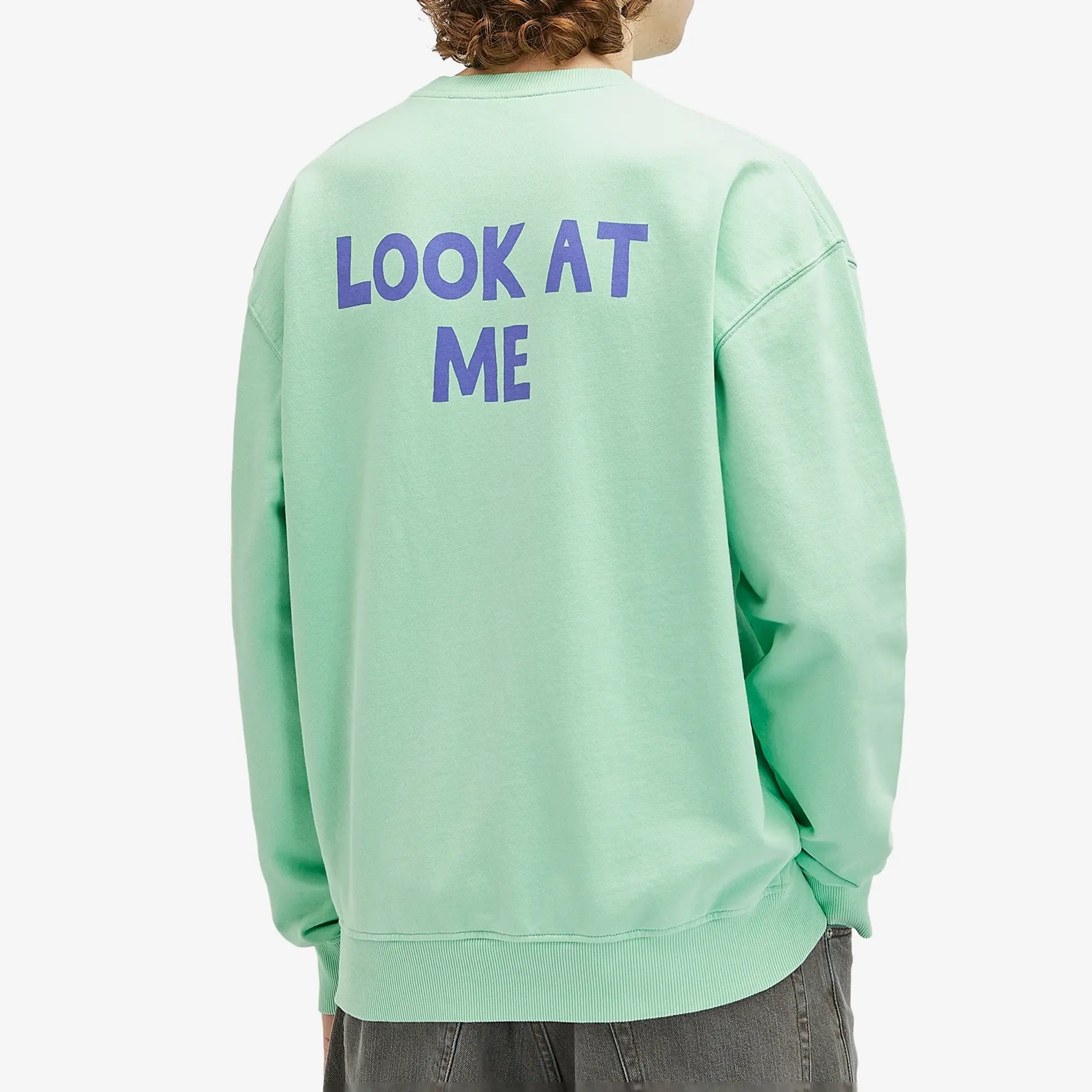 JW Anderson Men's JWA Back Print Sweatshirt Spearmint