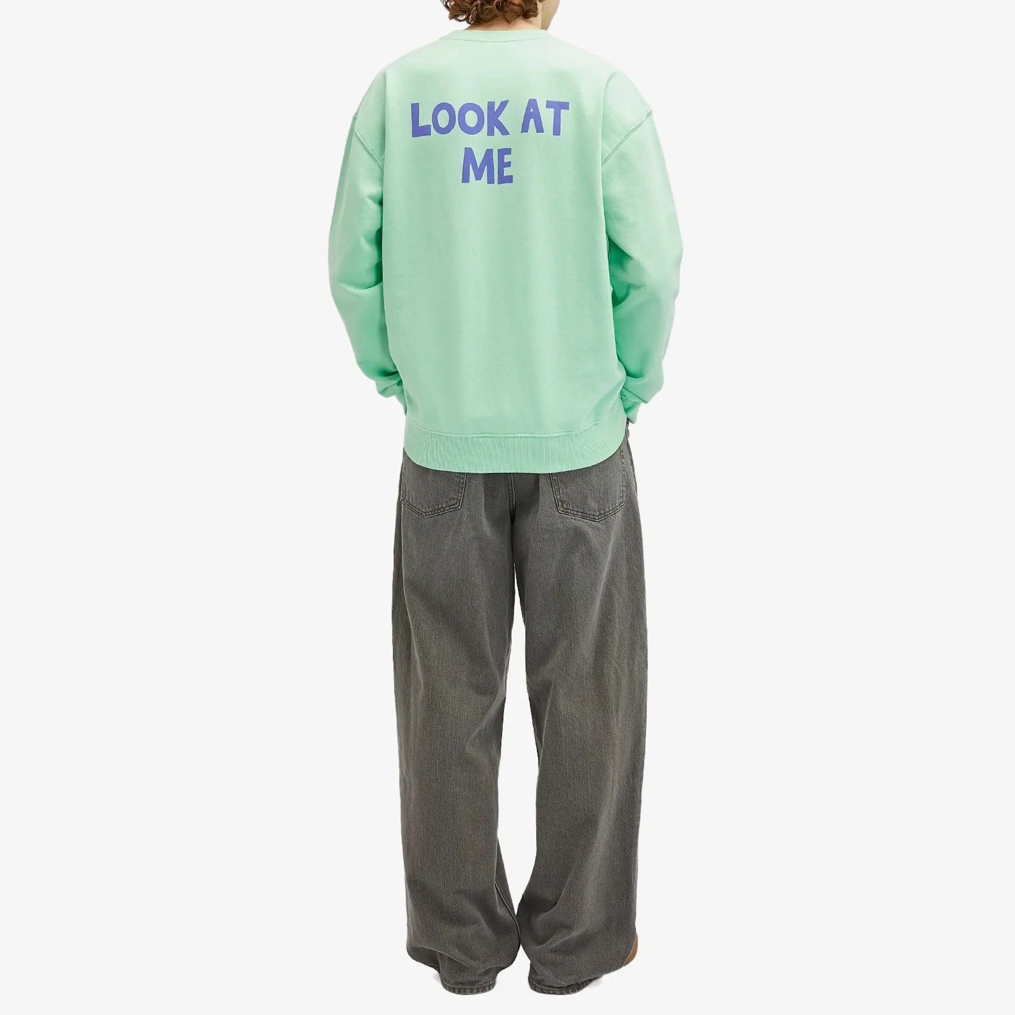 JW Anderson Men's JWA Back Print Sweatshirt Spearmint