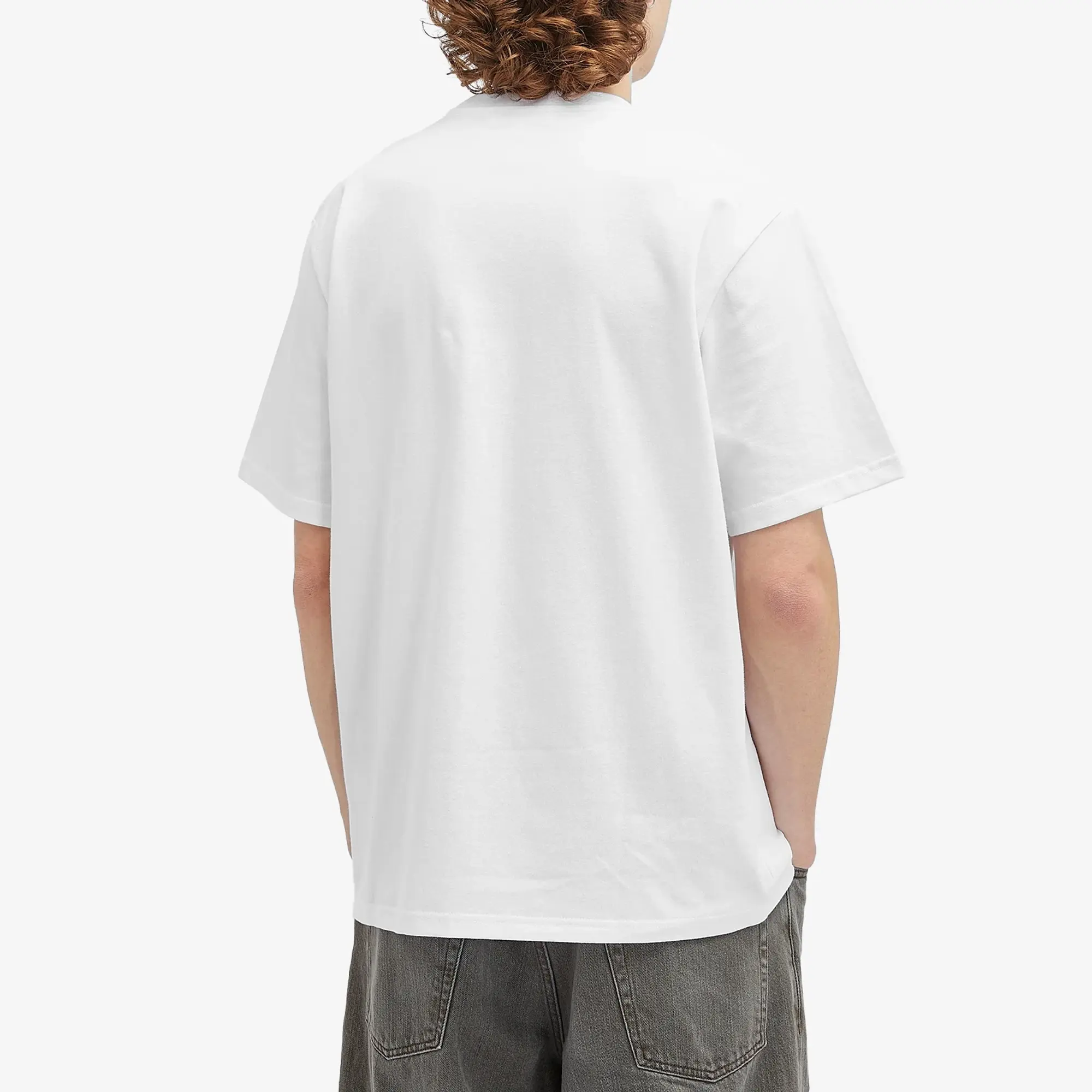 JW Anderson Men's Jersey Anchor Embroidery T-Shirt White