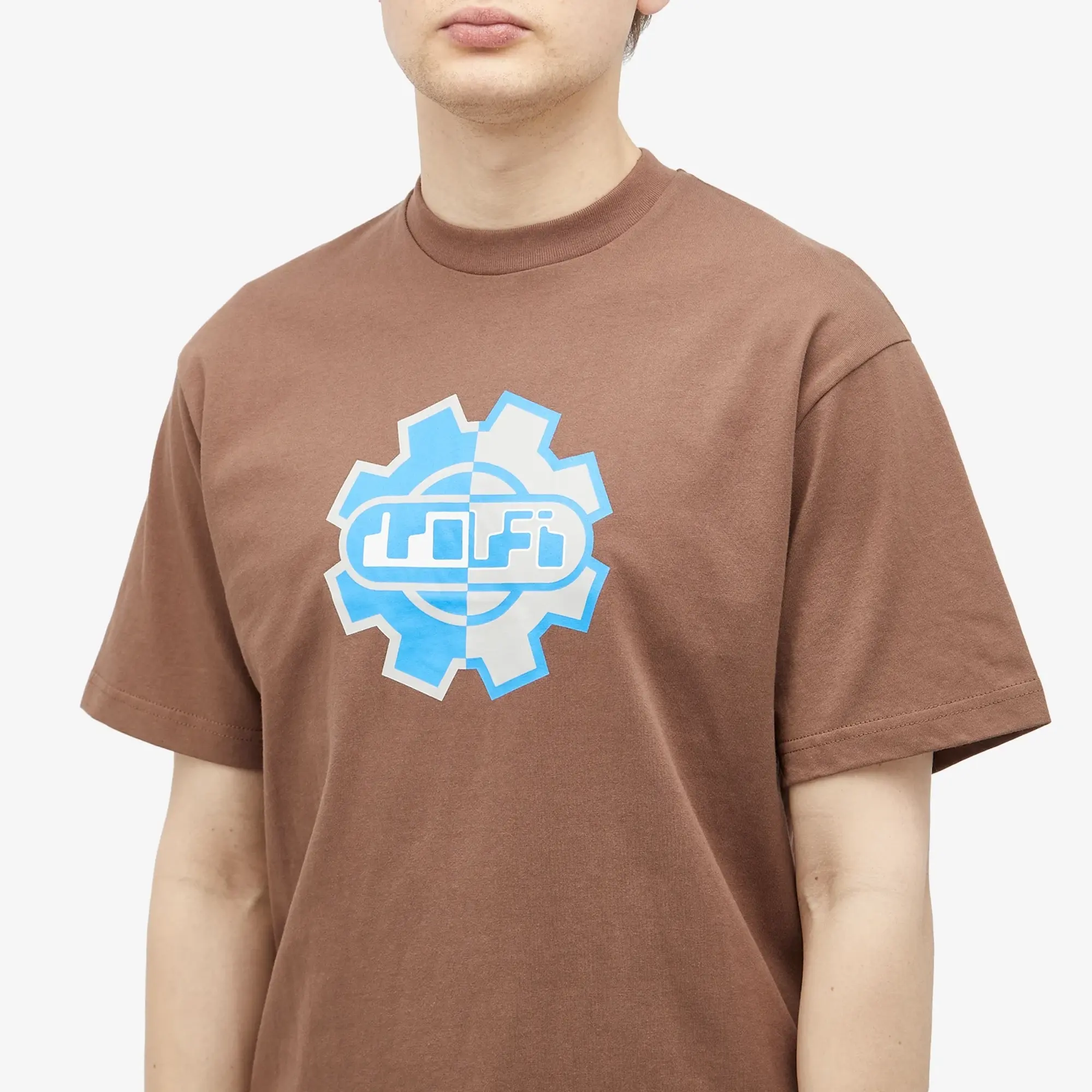 Lo-Fi Men's Gear T-Shirt Brown
