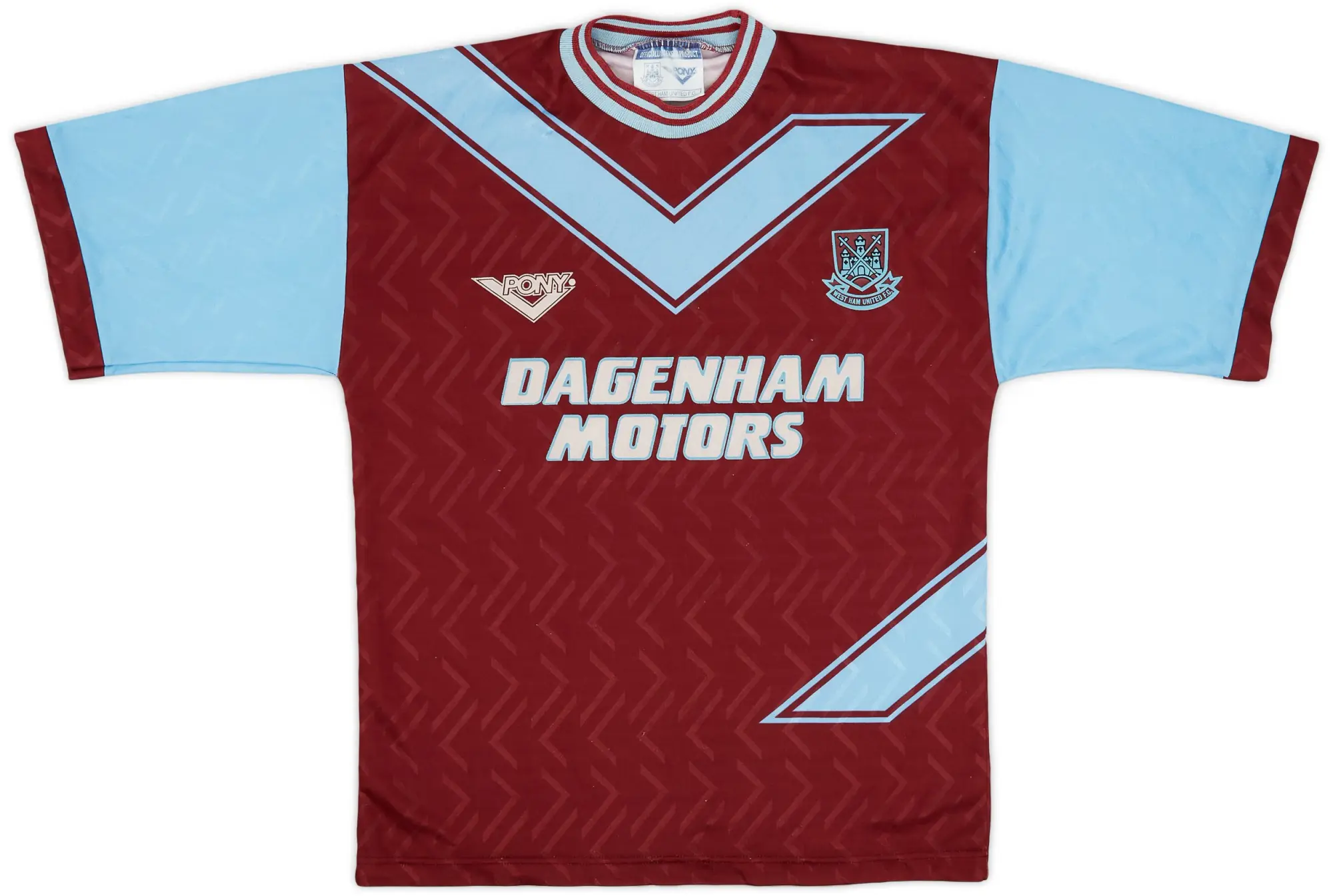 1993-95 West Ham Home Shirt Bishop #7 - 9/10 - (M)