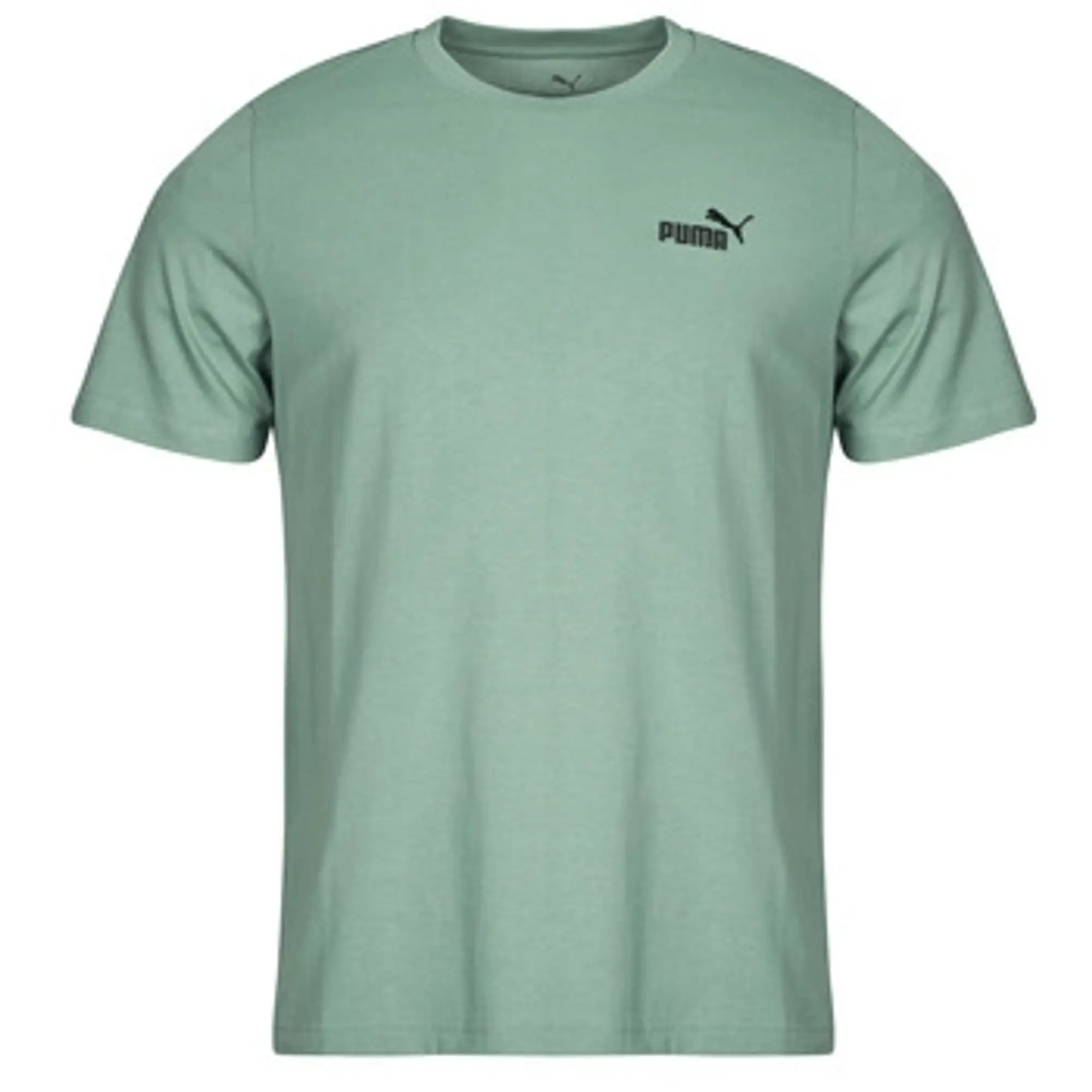 Puma  ESS SMALL LOGO TEE  men's T shirt in Green