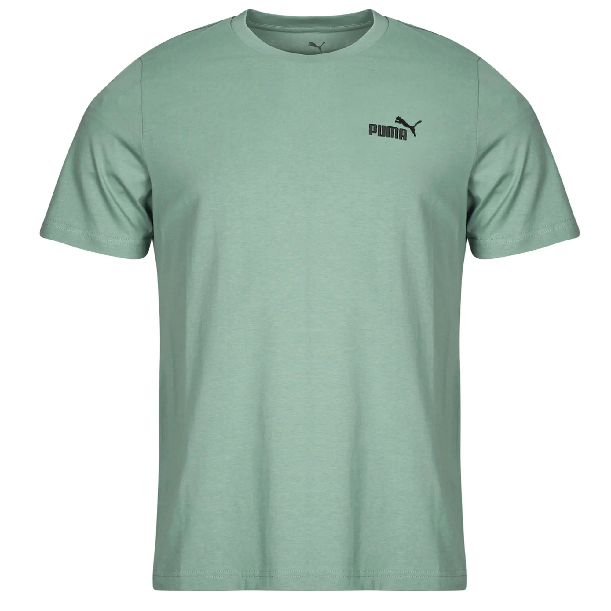 Puma  ESS SMALL LOGO TEE  men's T shirt in Green