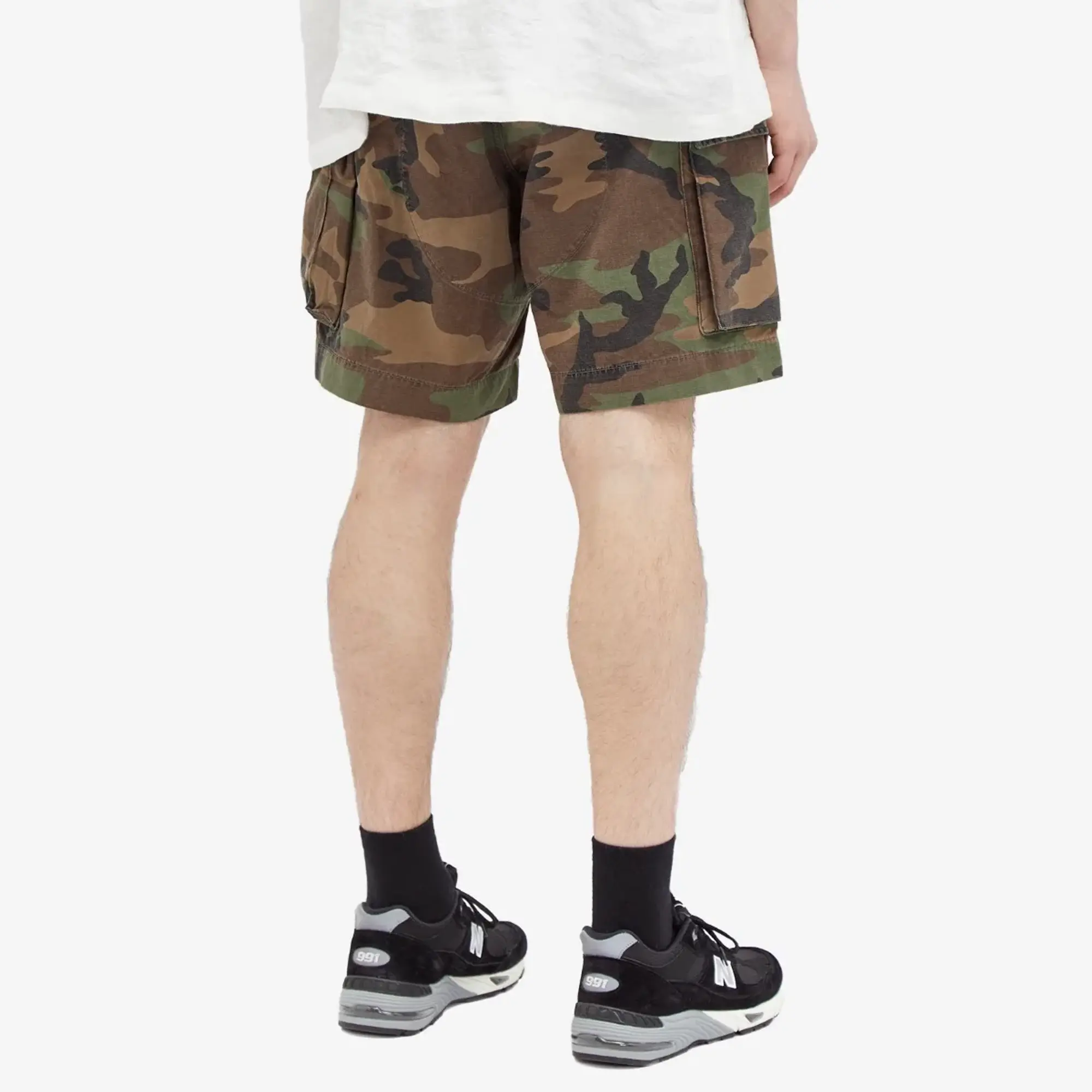 RRL Men's Camo Shorts Woodland Camo