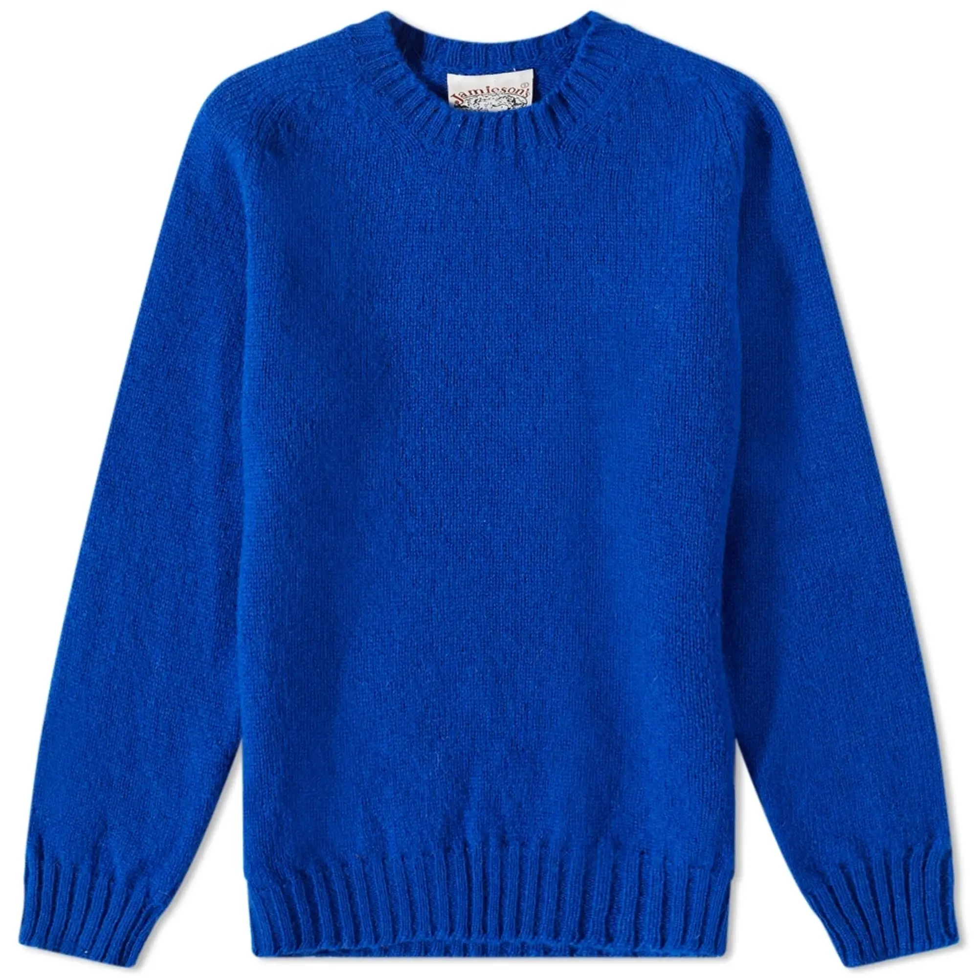 Jamieson's of Shetland Men's Crew Knit Royal