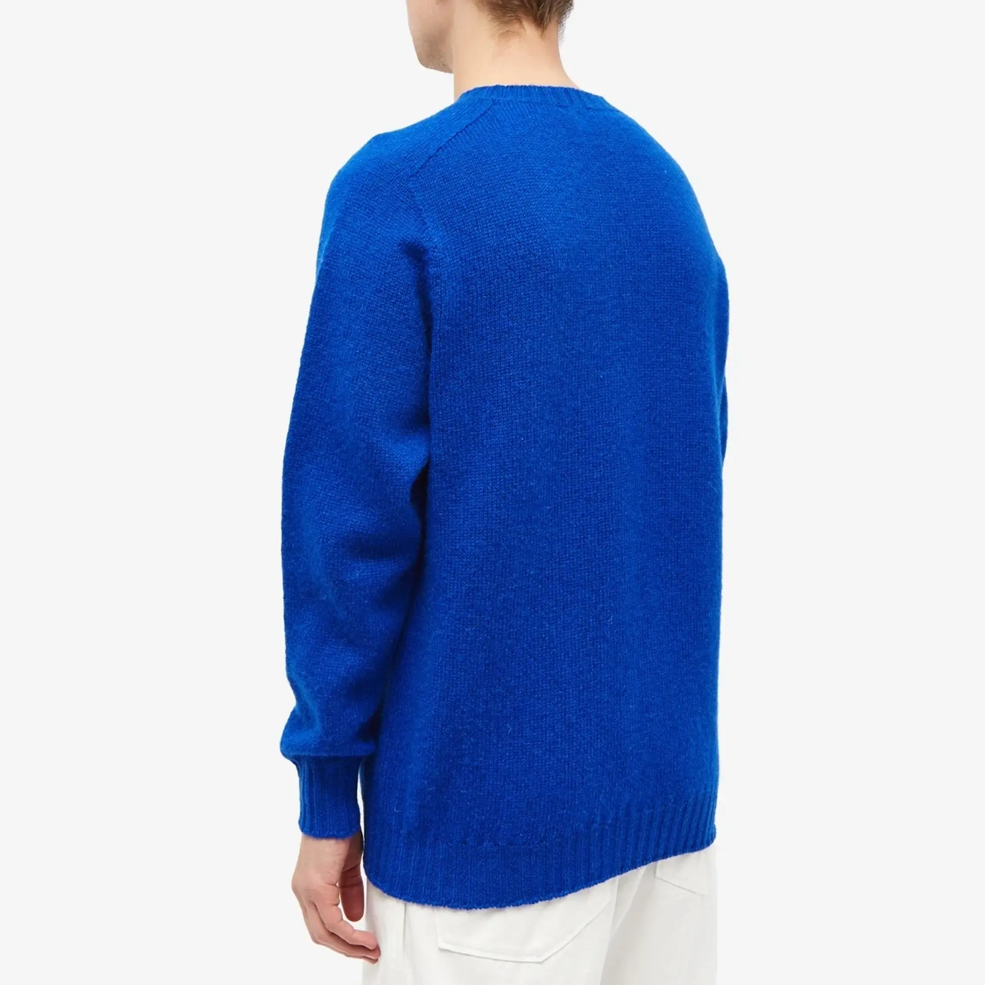 Jamieson's of Shetland Men's Crew Knit Royal