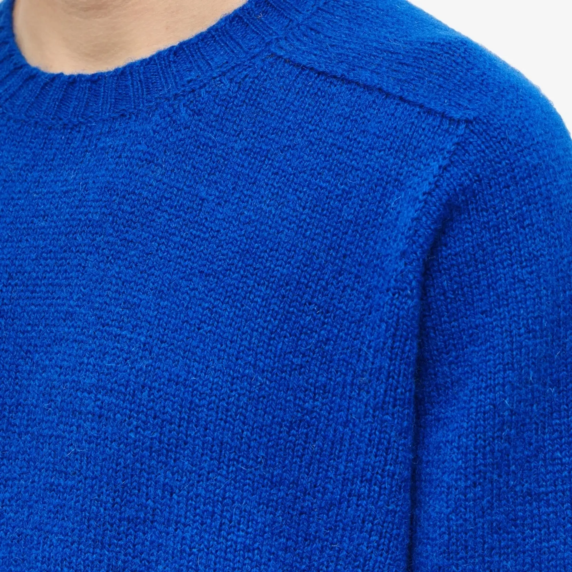 Jamieson's of Shetland Men's Crew Knit Royal