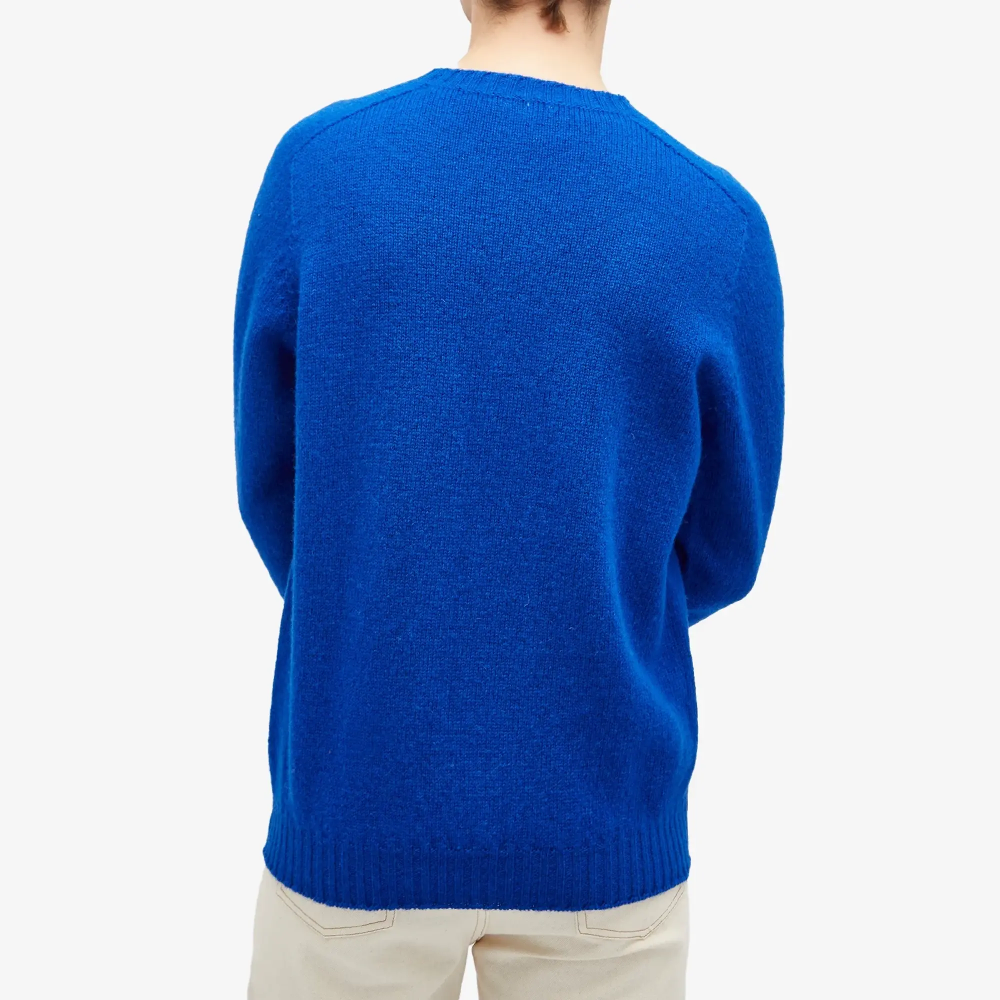 Jamieson's of Shetland Men's Crew Knit Royal
