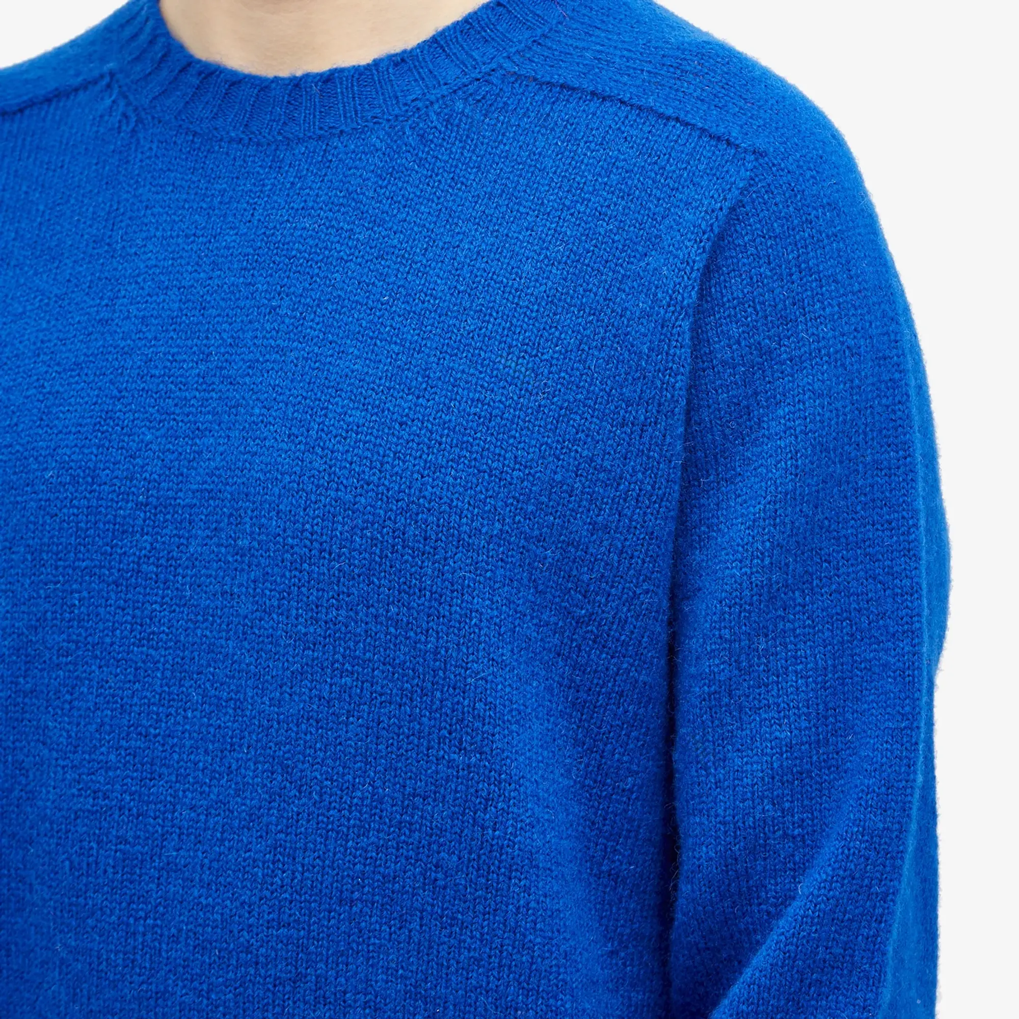 Jamieson's of Shetland Men's Crew Knit Royal