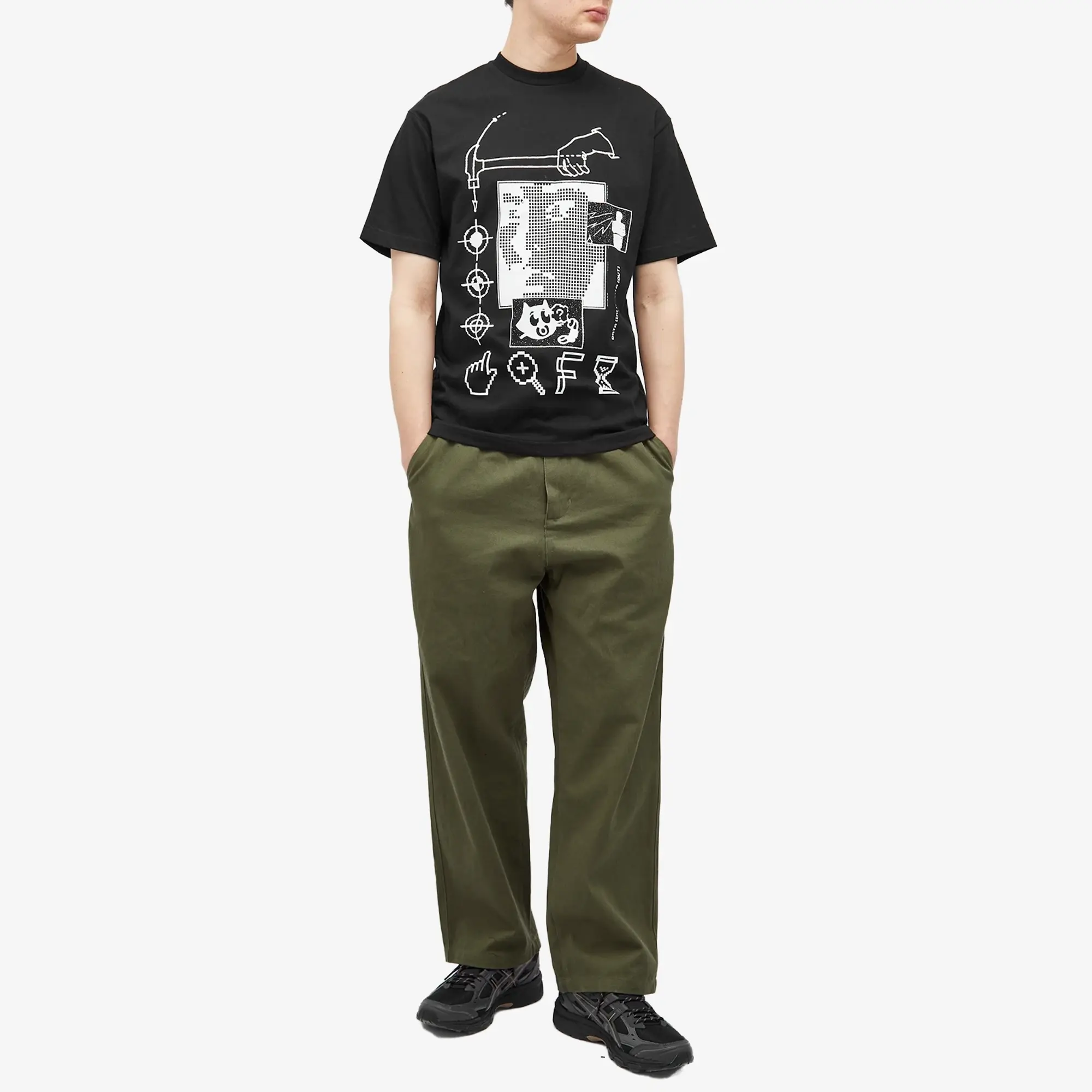 Lo-Fi Men's Data T-Shirt Black
