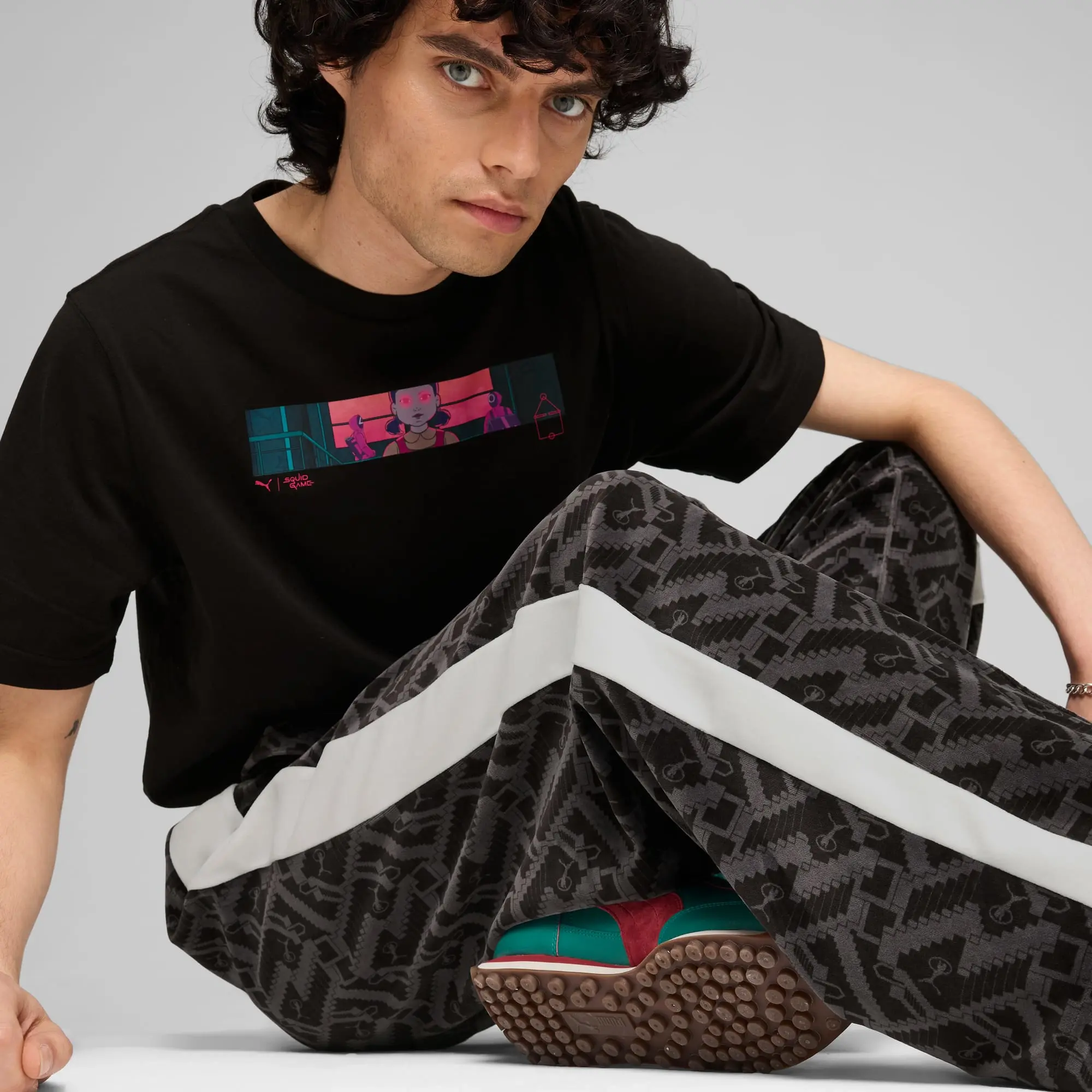 Pants Puma X Squid Game T7 Iconic Straight Track Pant Puma Black S