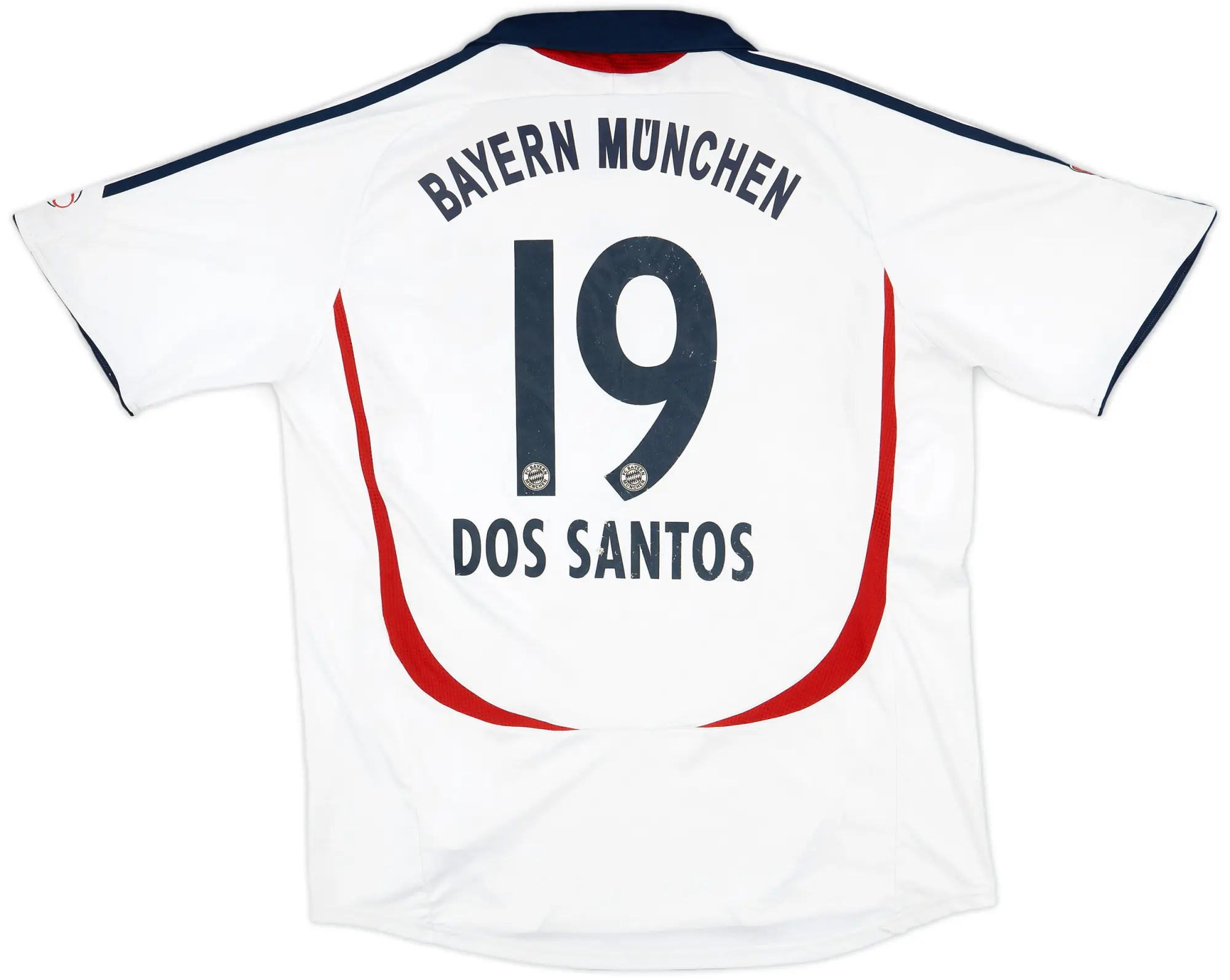 adidas 2006-07 Bayern Munich Away Shirt Dos Santos #19 - 5/10 - (XL)