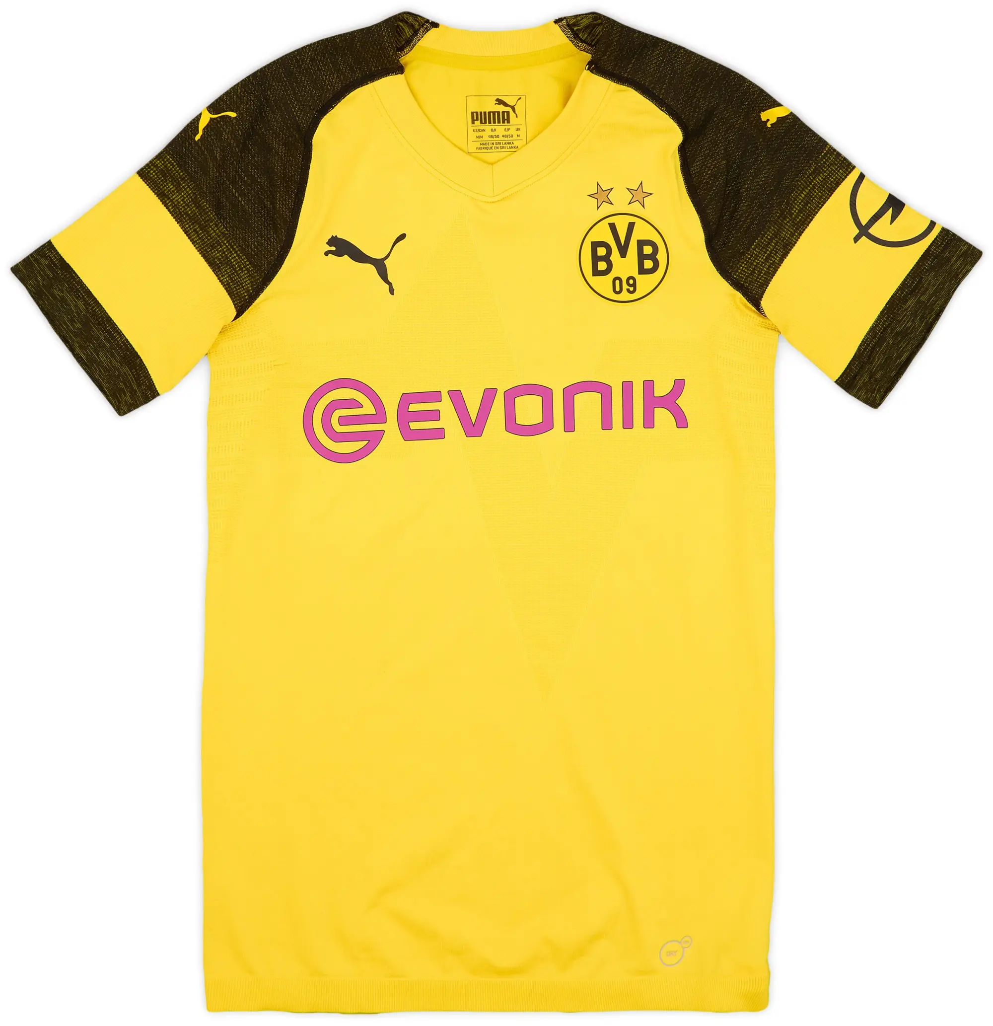 Puma 2018-19 Borussia Dortmund Player Issue Home Shirt - 7/10 - (M)