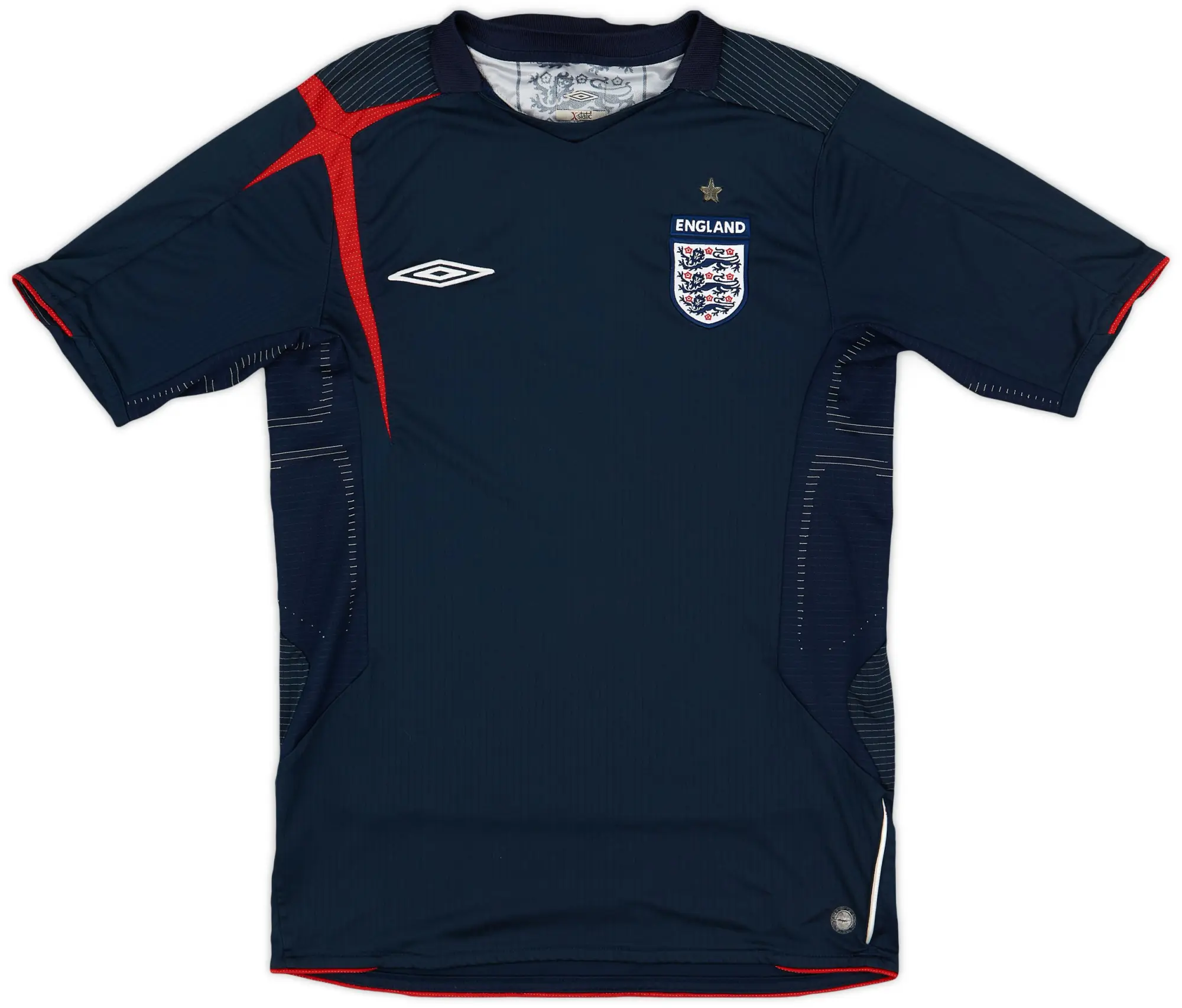 Umbro 2005-06 England S/S GK Shirt - 7/10 - (S)