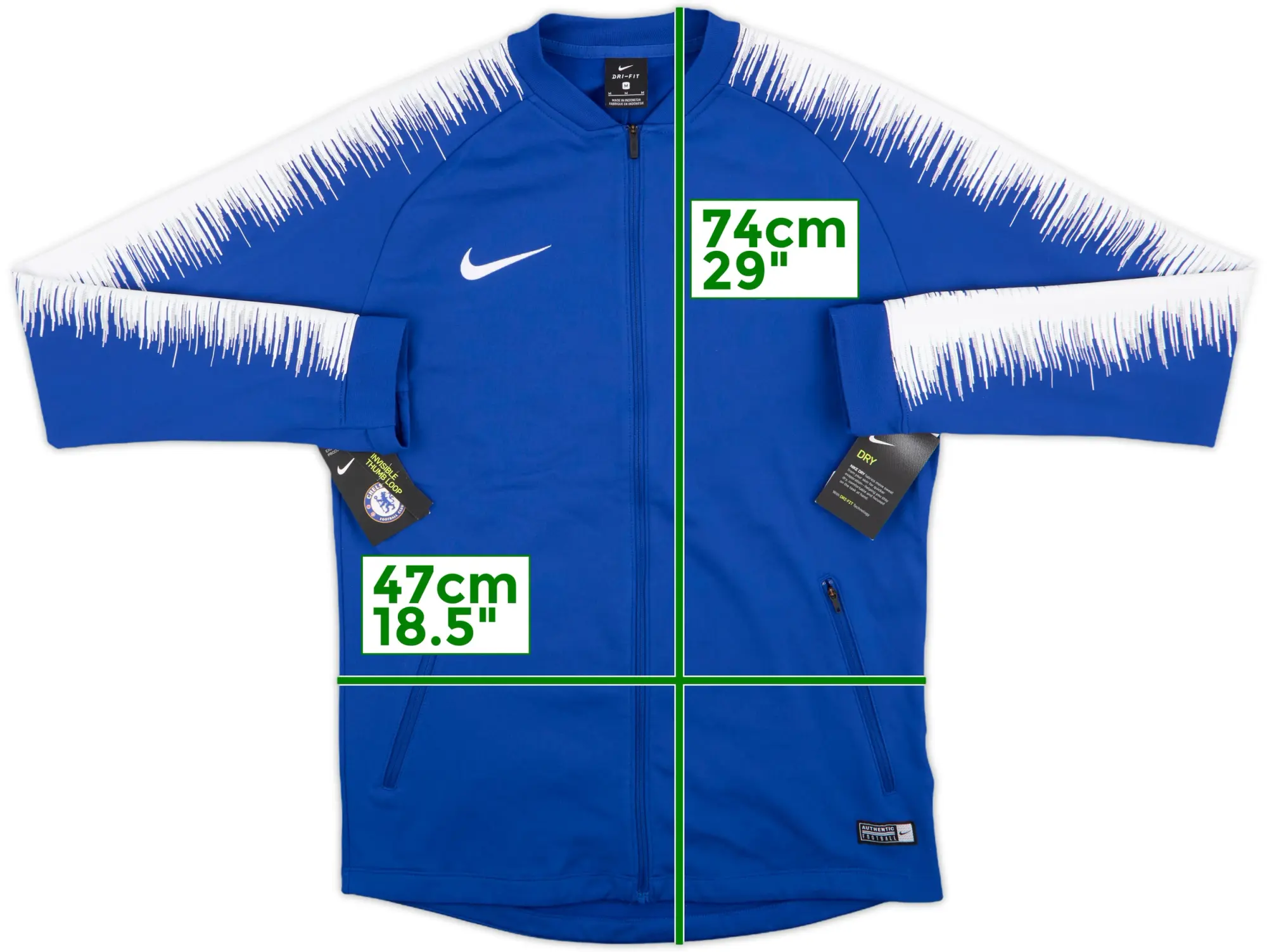 2018-19 Chelsea Nike 1/4 Zip Training Top - 8/10 - (M)