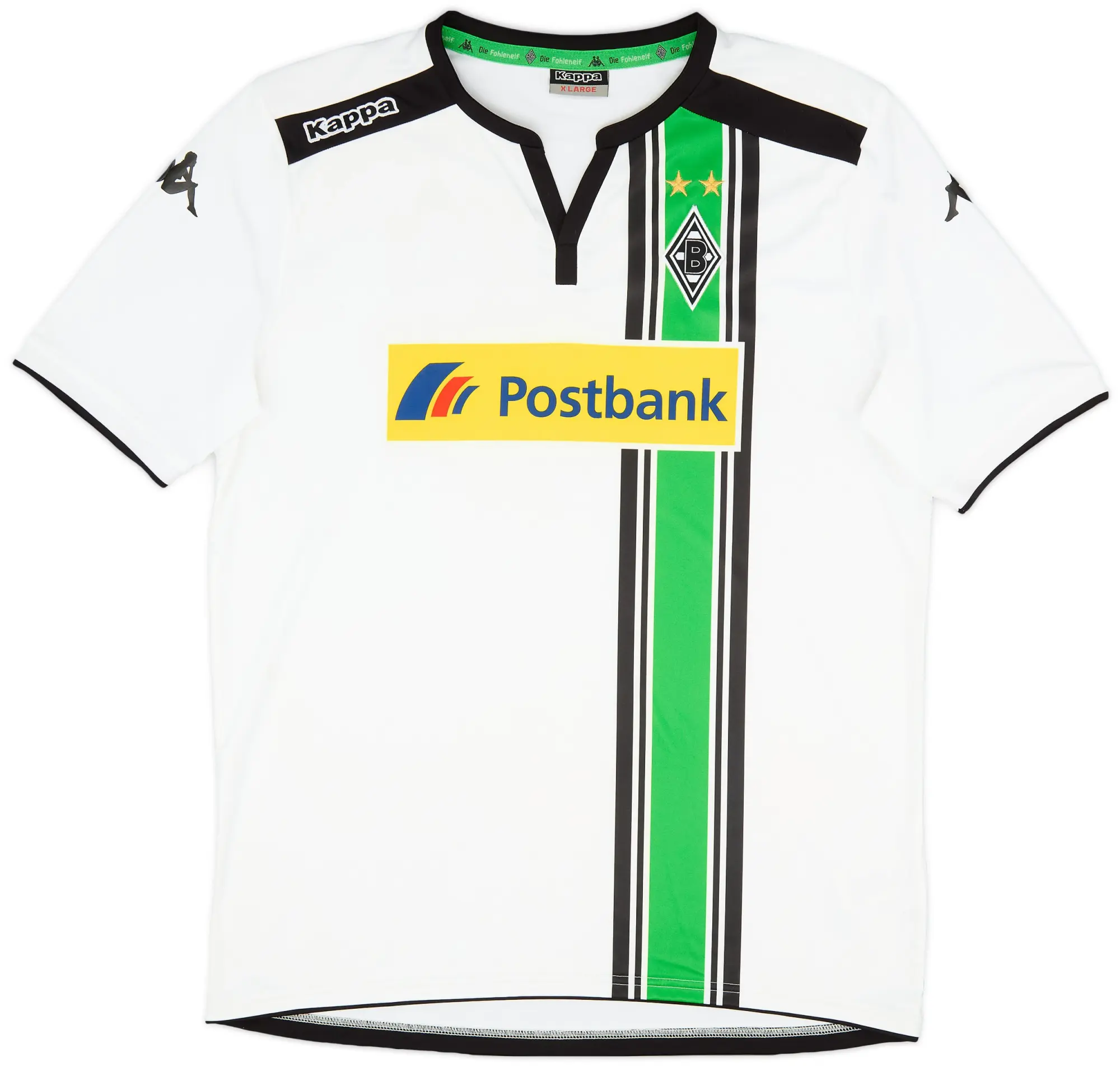 Kappa 2015-16 Borussia Monchengladbach Home Shirt - 9/10 - (XL)