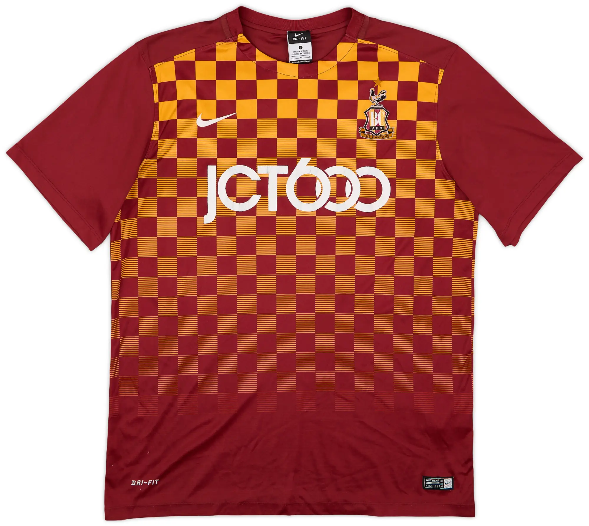 Nike 2015-16 Bradford City Home Shirt - 6/10 - (L)