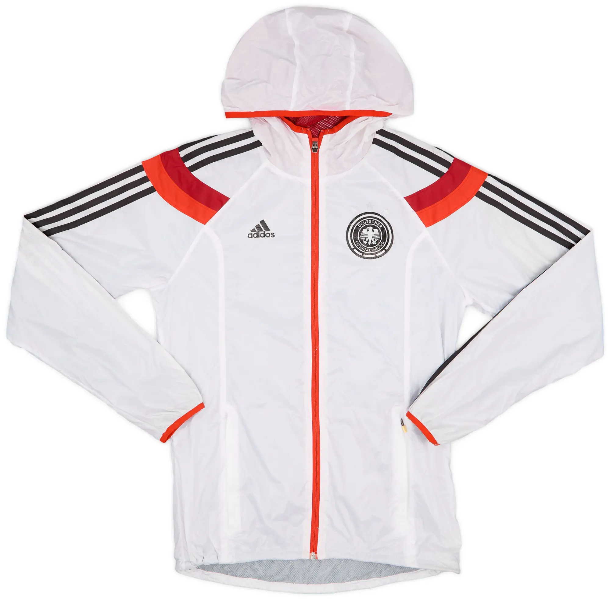 2013-14 Germany adidas Hooded Rain Jacket - 8/10 - (S)
