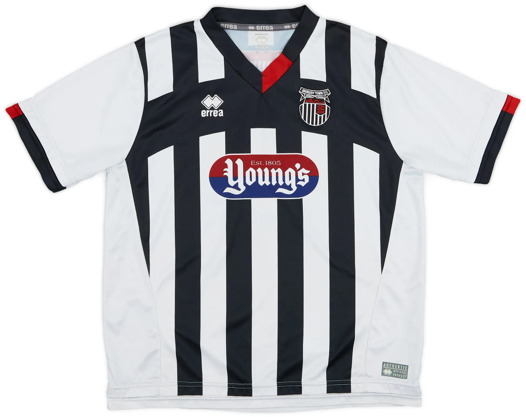 Errea Grimsby Town Mens SS Home Shirt 2015/16