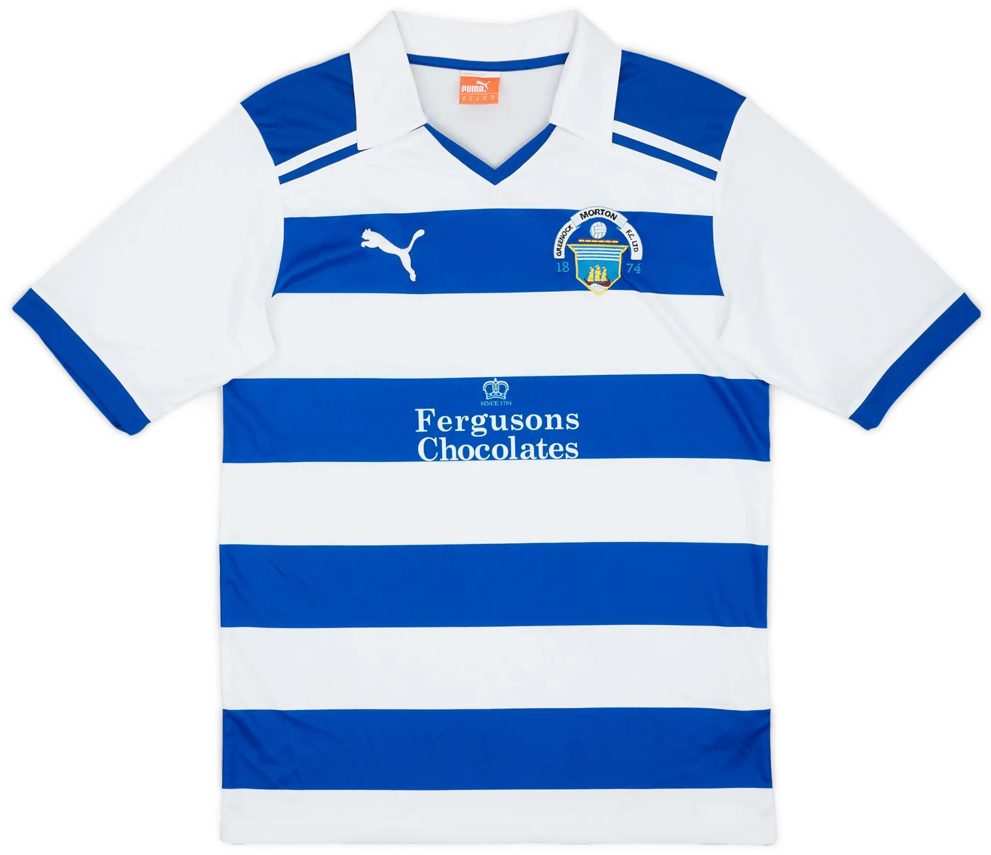 Puma 2011-12 Greenock Morton Home Shirt - 9/10 - (M)