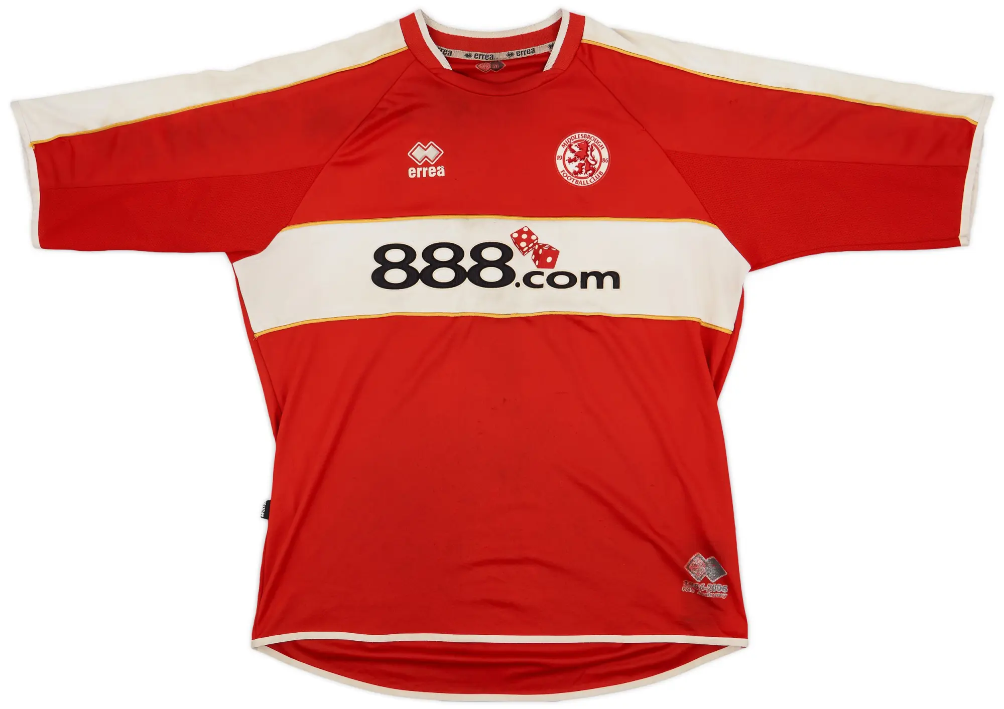 Errea 2006-07 Middlesbrough Home Shirt - 5/10 - (4XL)