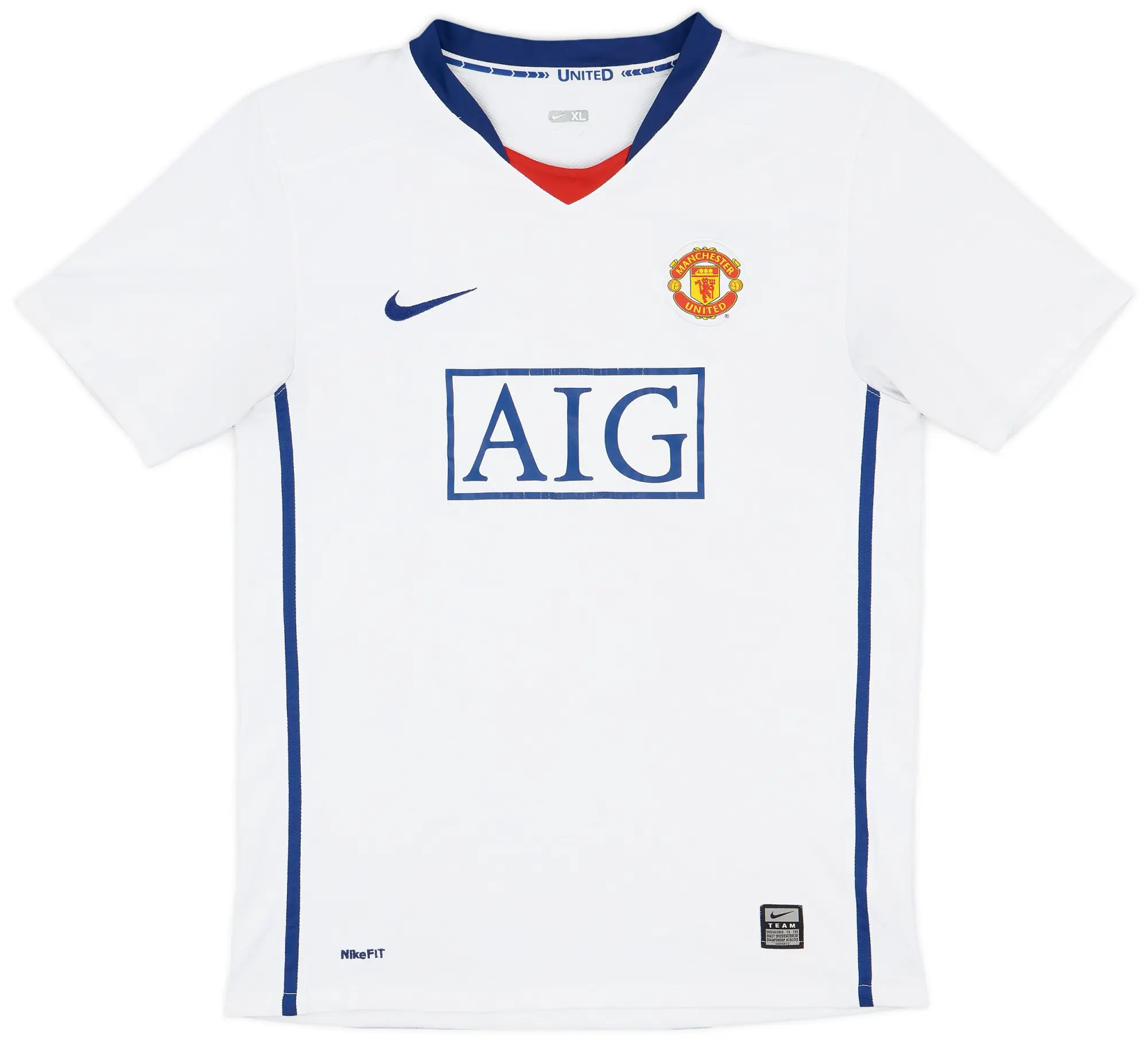 Nike 2008-10 Manchester United Away Shirt - 7/10 - (XL.Boys)