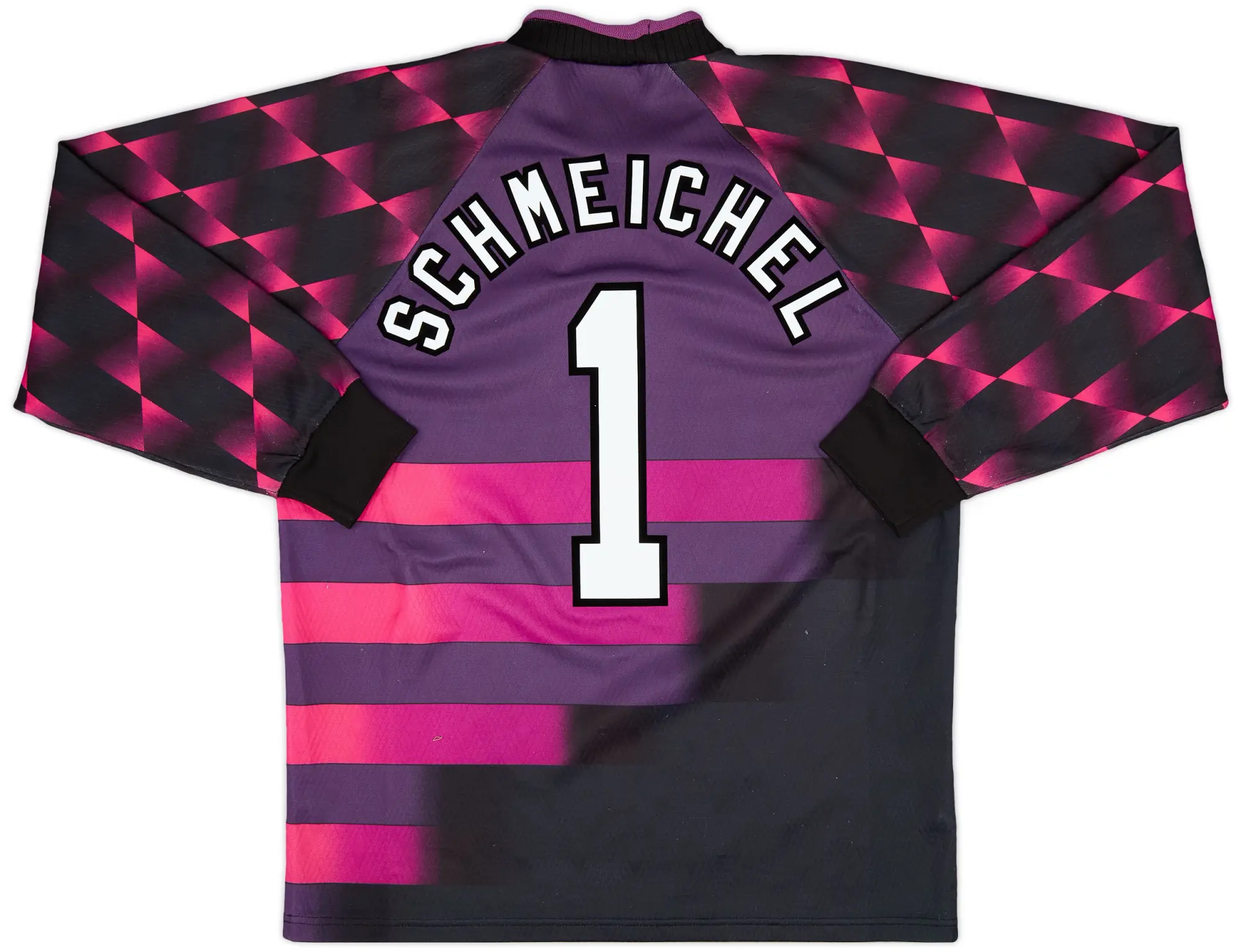 Umbro 1996-97 Manchester United Purple GK Shirt Schmeichel #1 - 9/10 - (M)