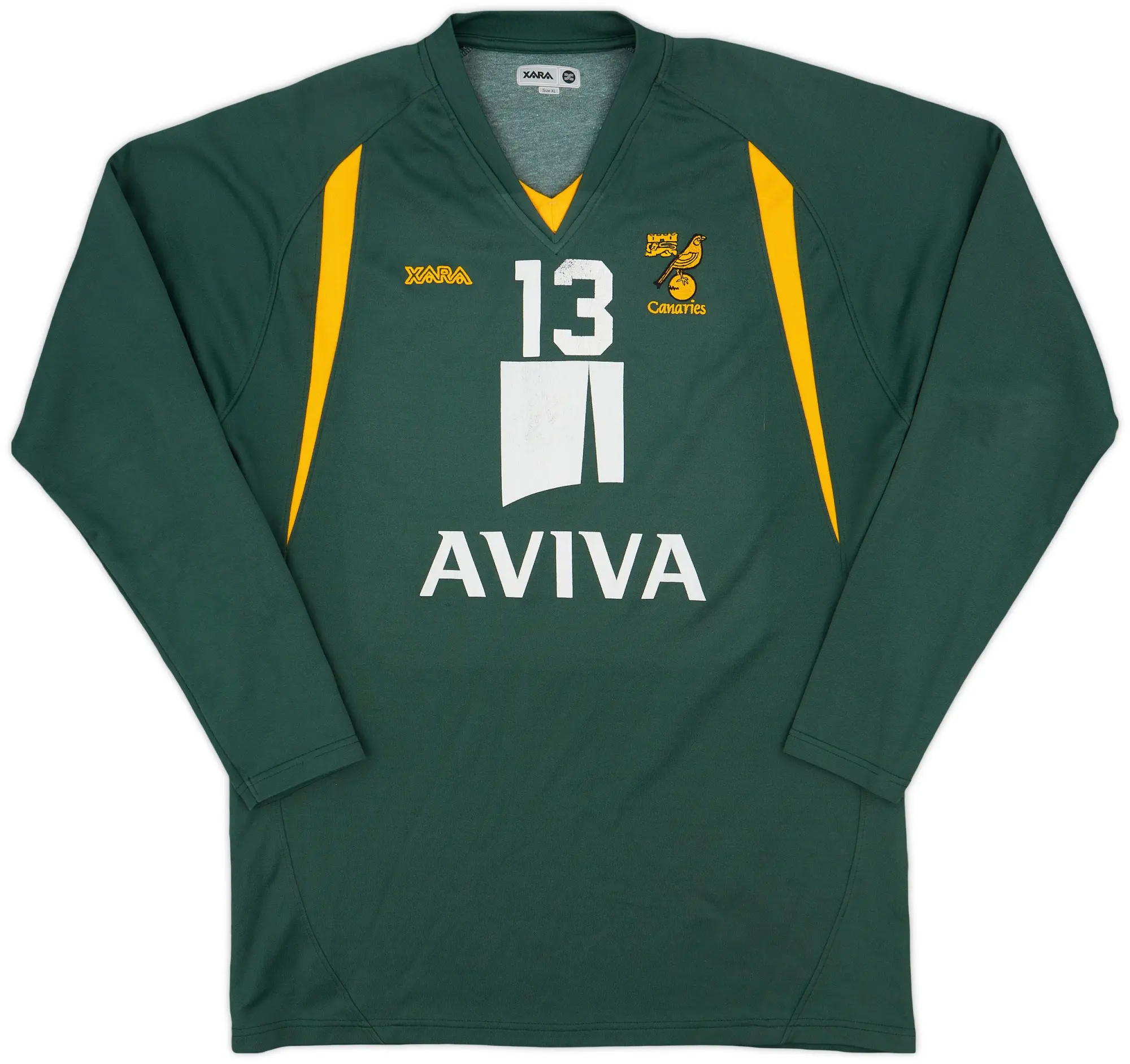 Hoodies/Sweat Tops 2008-09 Norwich Player Issue Xara Sweat Top #13 - 5/10 - (XL)