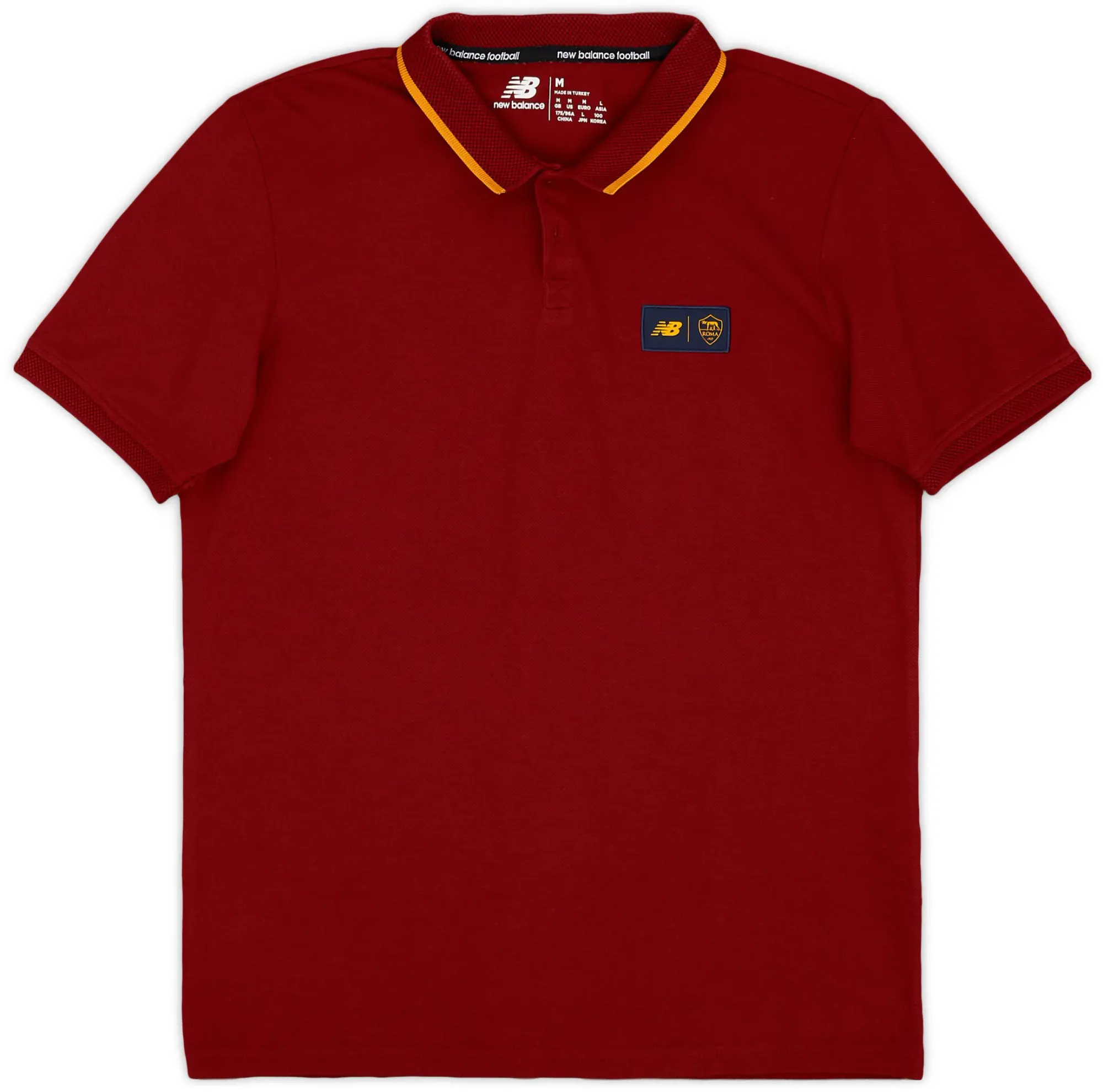 2022-23 Roma New Balance Polo Shirt - 9/10 - (M)