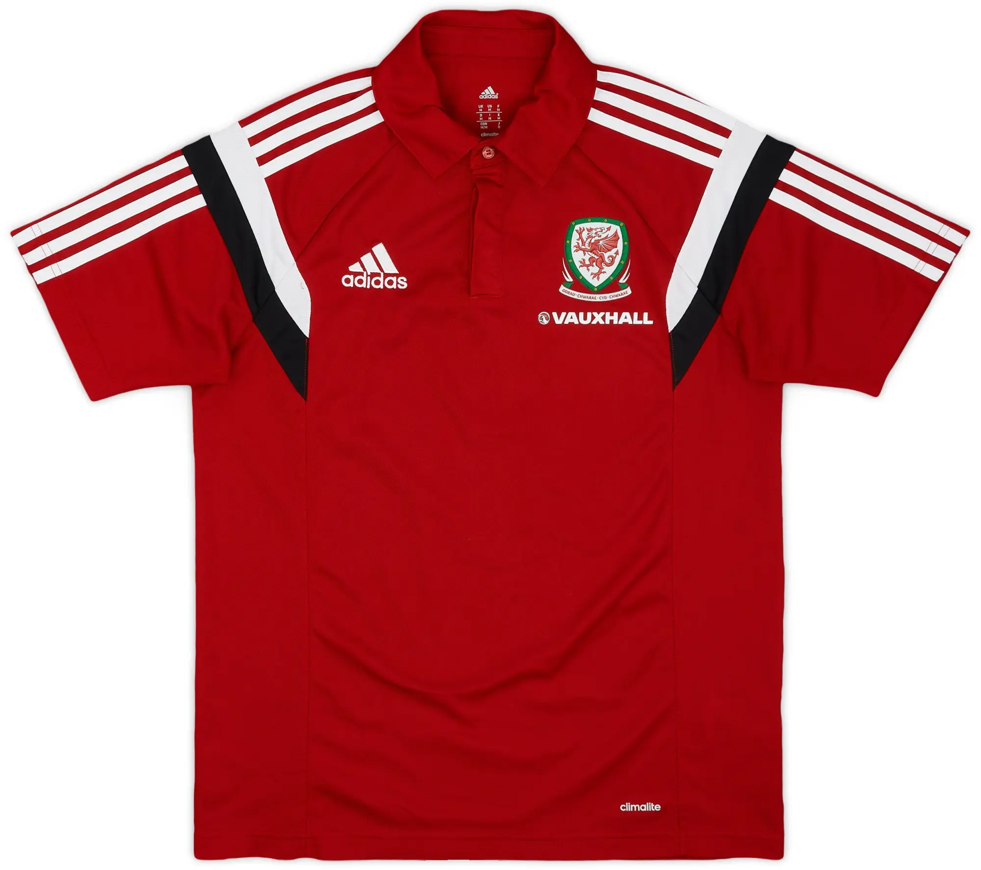 2013-14 Wales adidas Polo Shirt - 9/10 - (M)