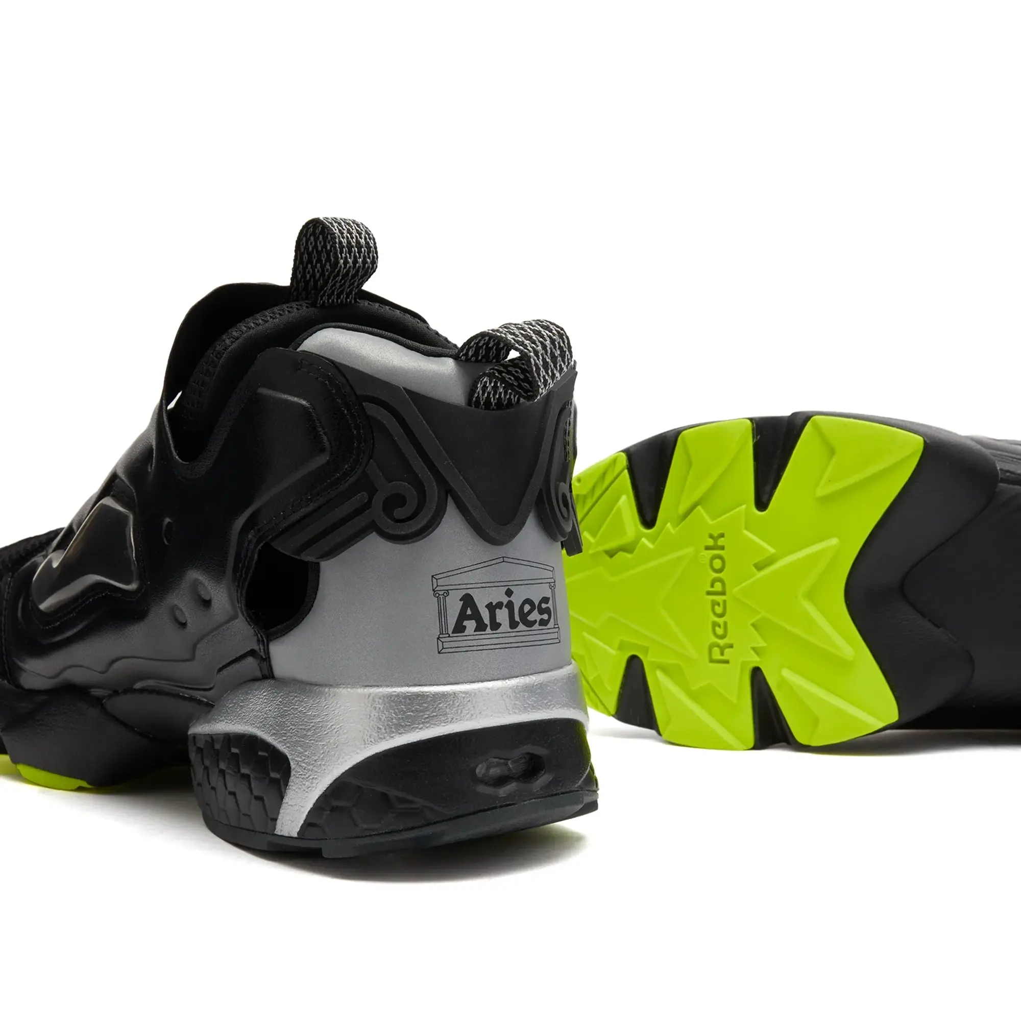 Reebok x ARIES Instapump Fury 94 Sneakers Black/Grey/Lime