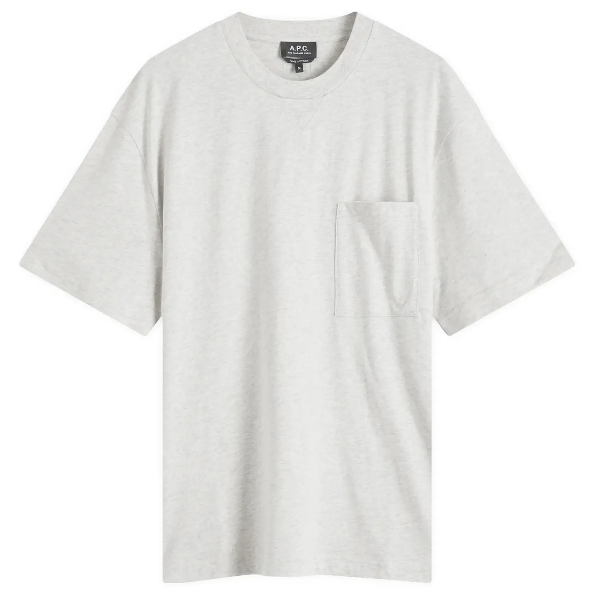 A.P.C. Men's Label H T-Shirt Heathered Ecru