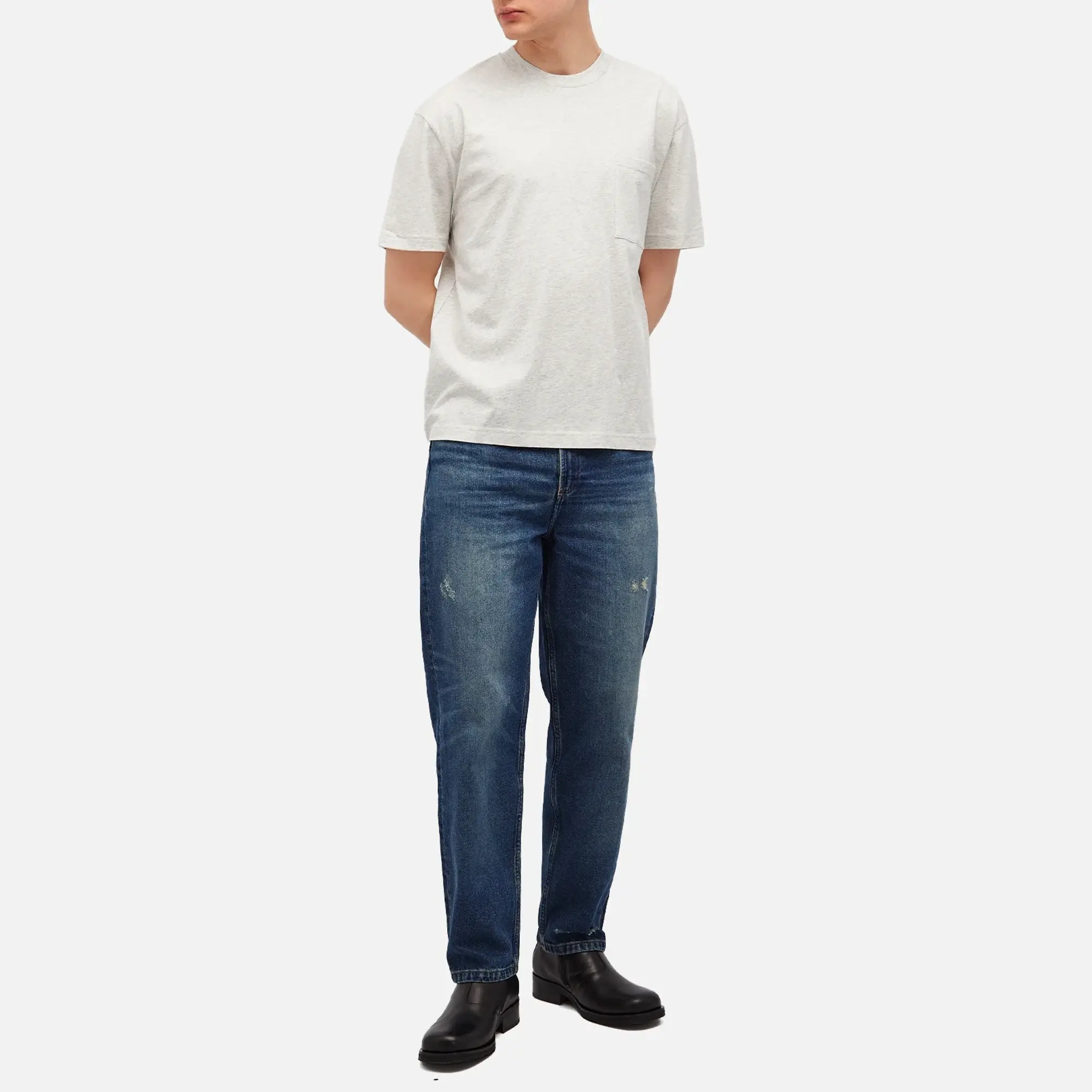 A.P.C. Men's Label H T-Shirt Heathered Ecru