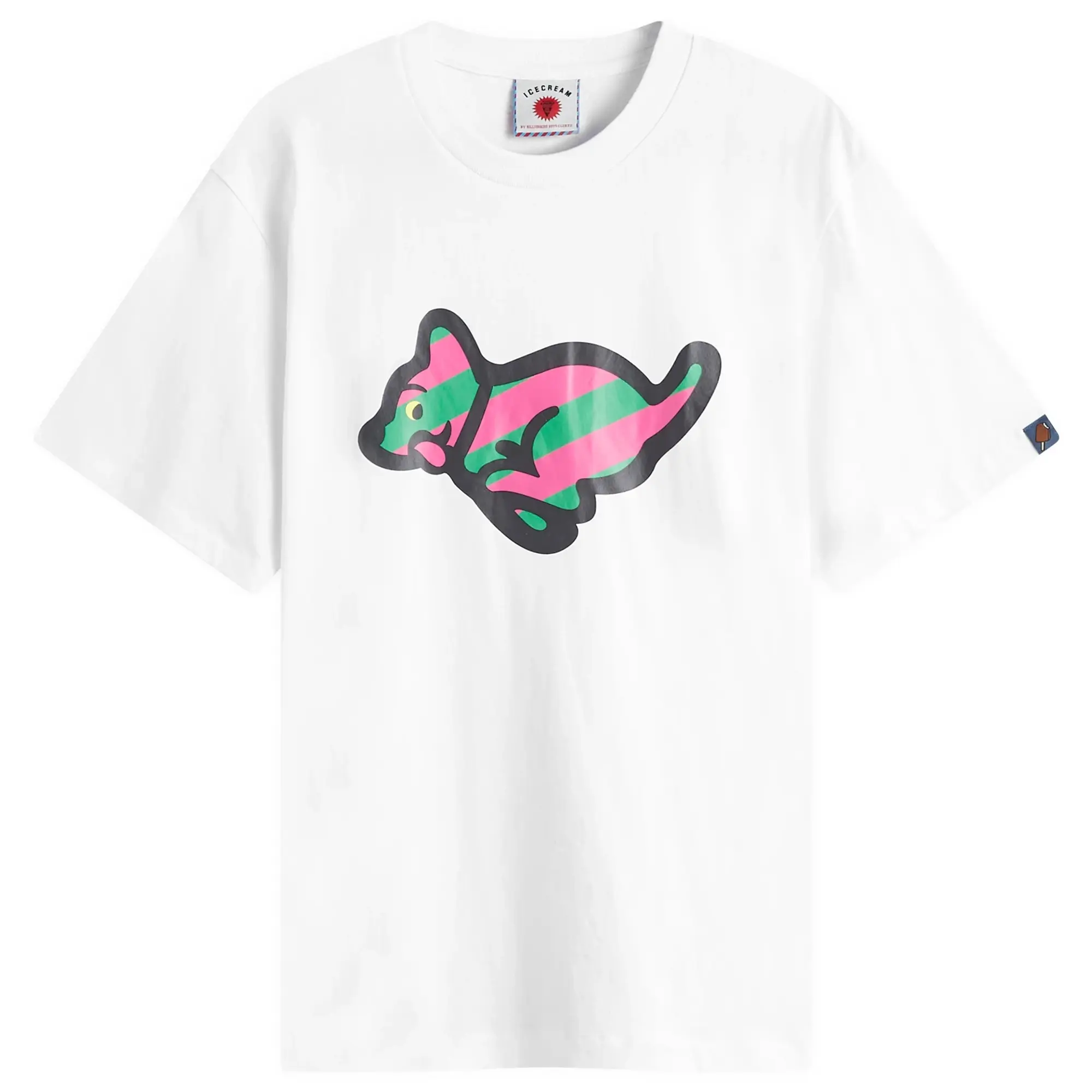 ICECREAM Men's Running Puppy T-Shirt White