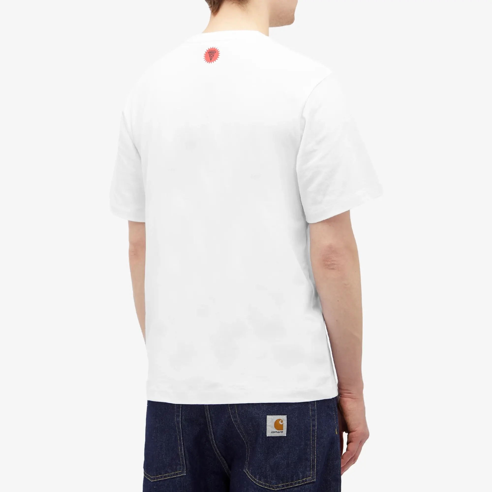 ICECREAM Men's Running Puppy T-Shirt White