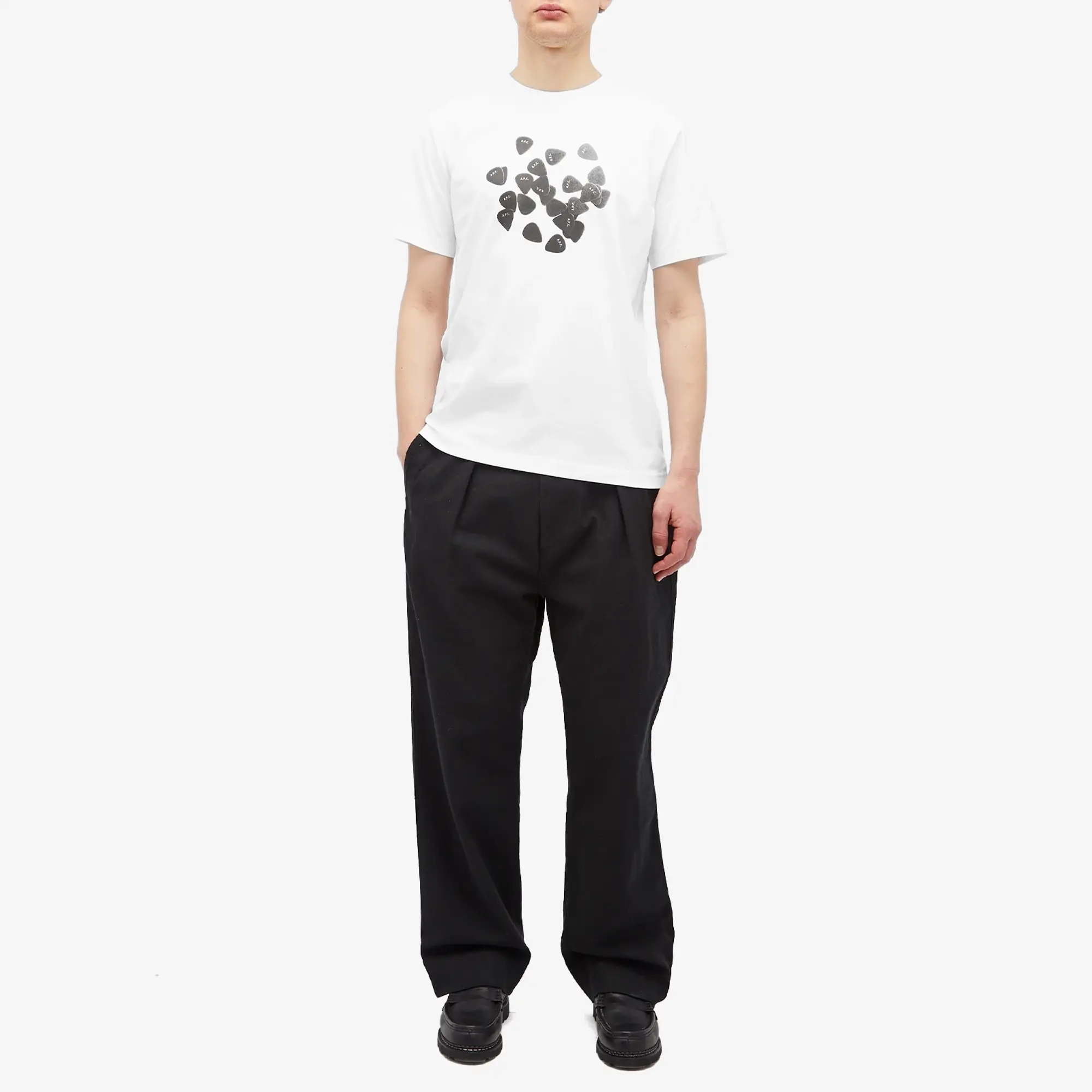 A.P.C. Men's Musique Plectrum Graphic T-Shirt White