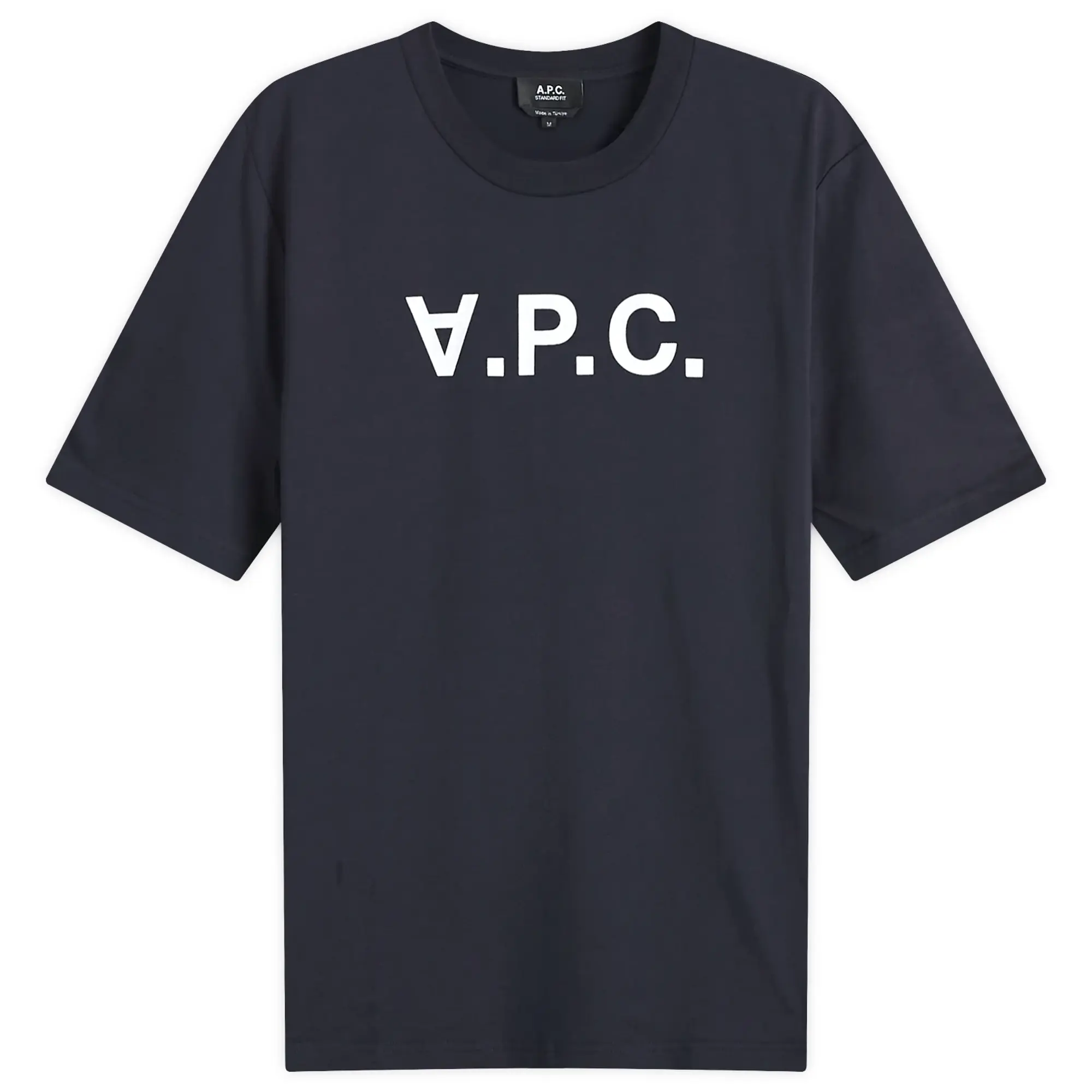 A.P.C. Men's VPC Logo T-Shirt Dark Navy/Ecru