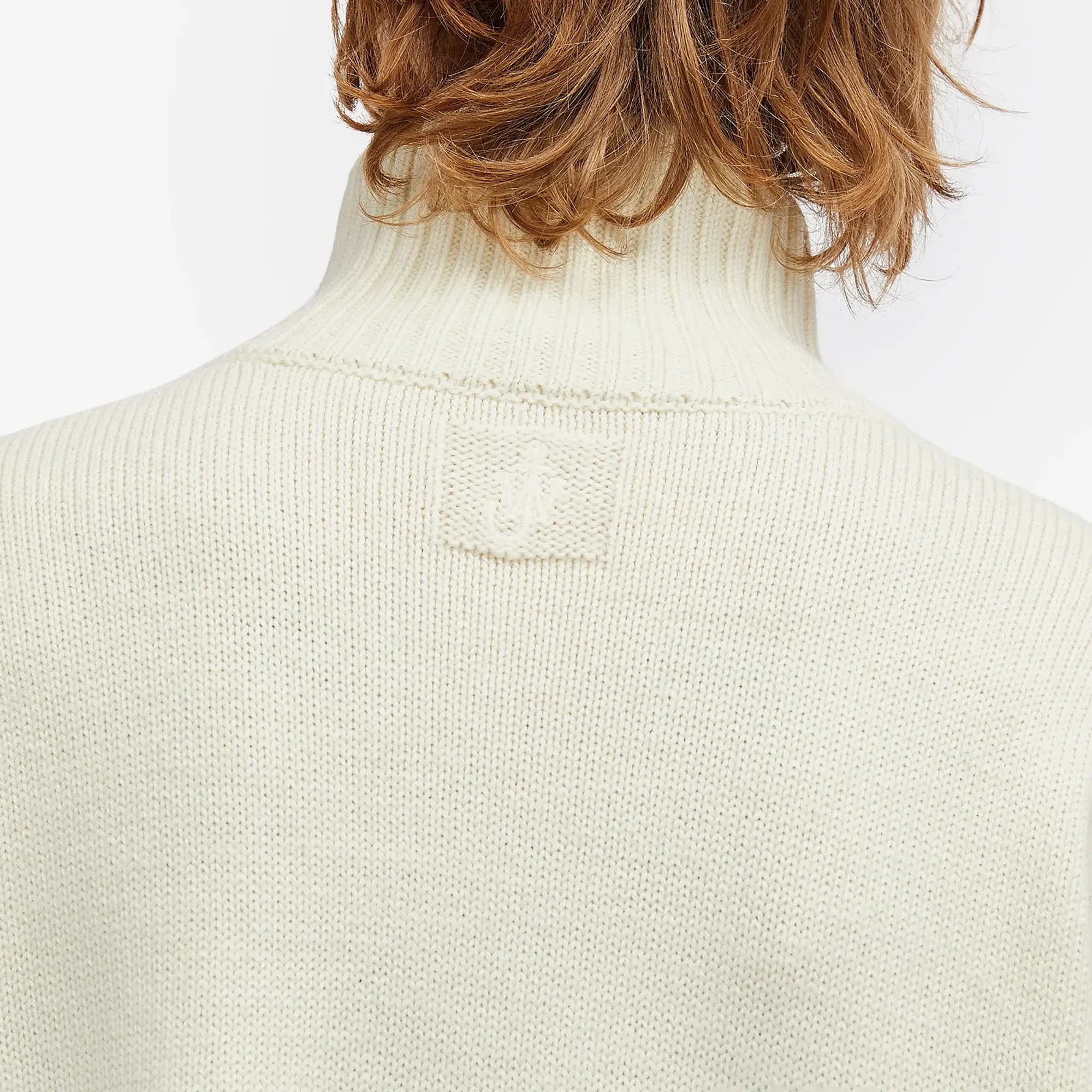 JW Anderson Men's Two Tone Patch Pocket Jumper Grey